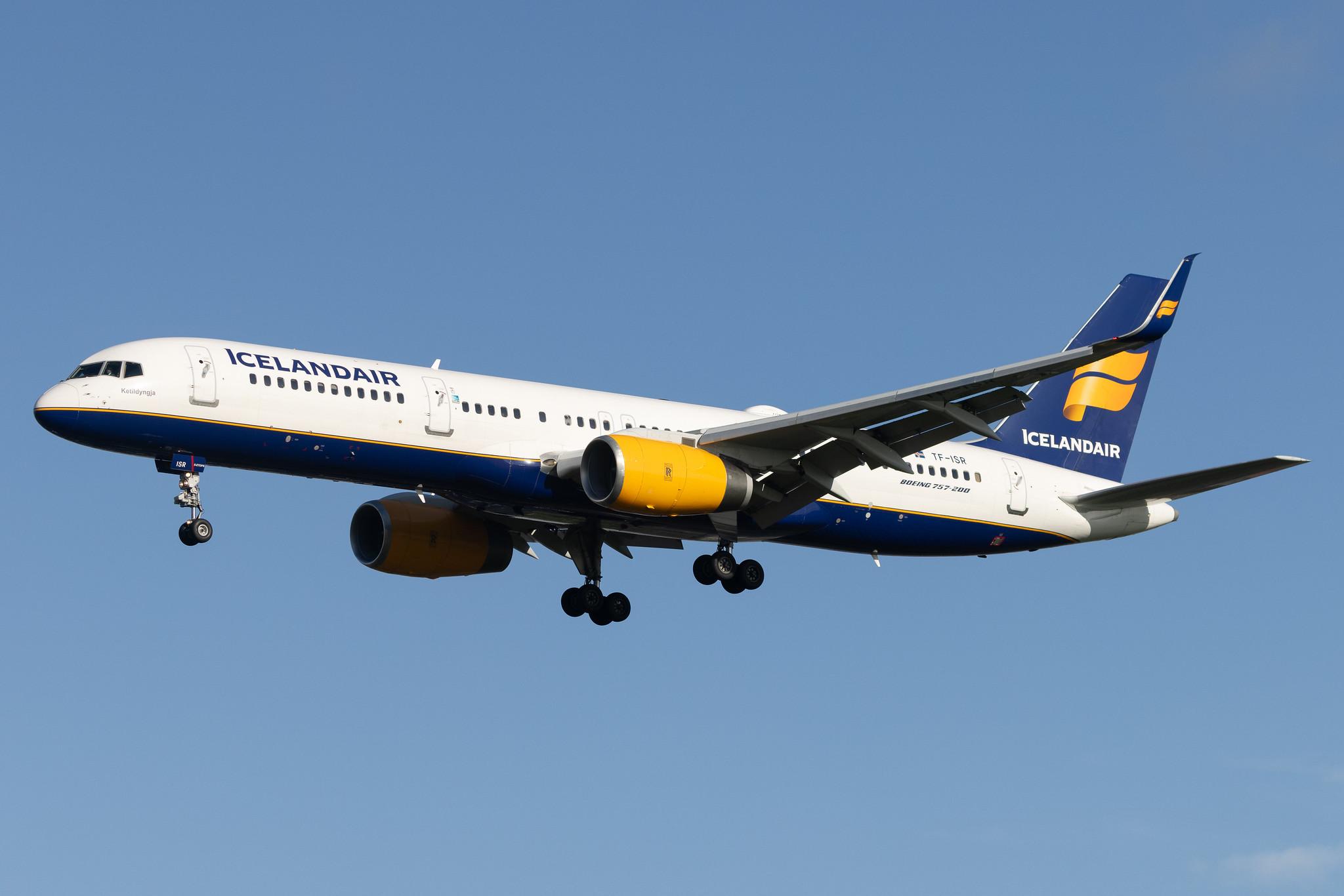 London Heathrow: Icelandair (FI / ICE) | Boeing 757-256 B752 | TF-ISR | MSN 26248