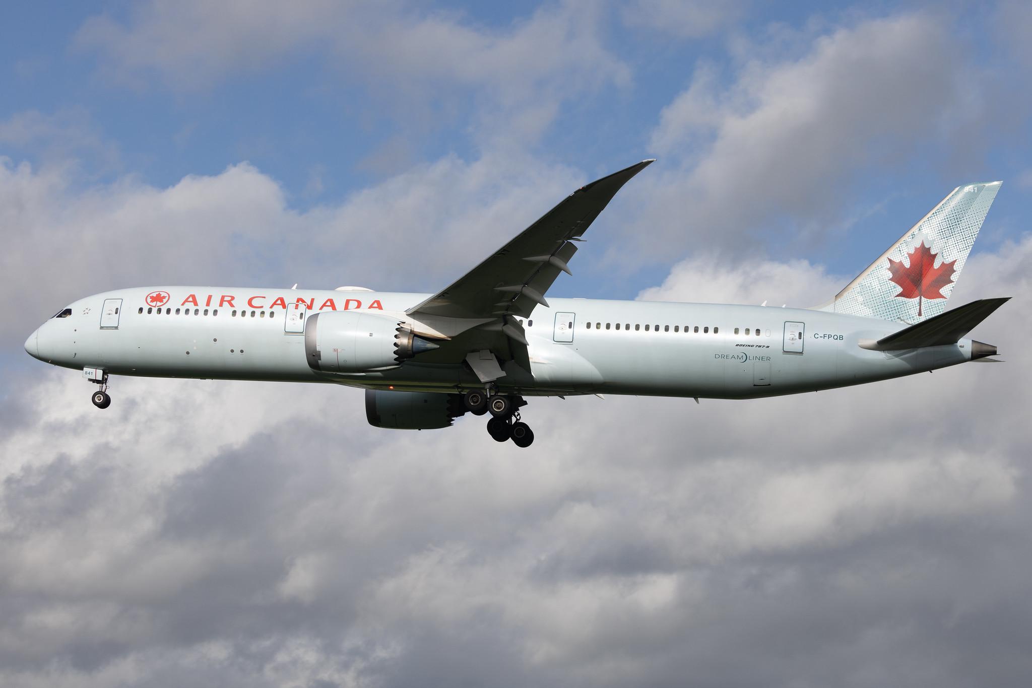 London Heathrow: Air Canada (AC / ACA) | Boeing 787-9 Dreamliner B789 | C-FPQB | MSN 35270