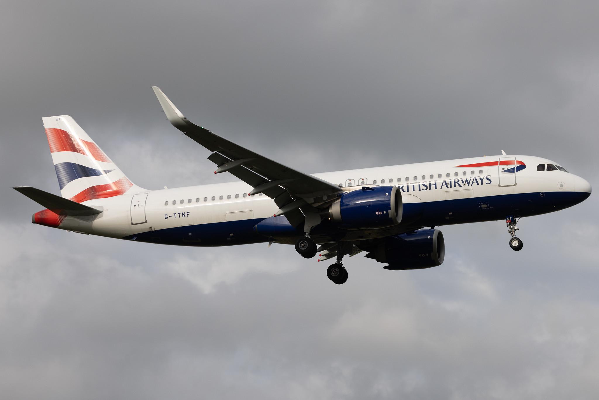 London Heathrow: British Airways (BA / BAW) | Airbus A320-251N A20N | G-TTNF | MSN 8408