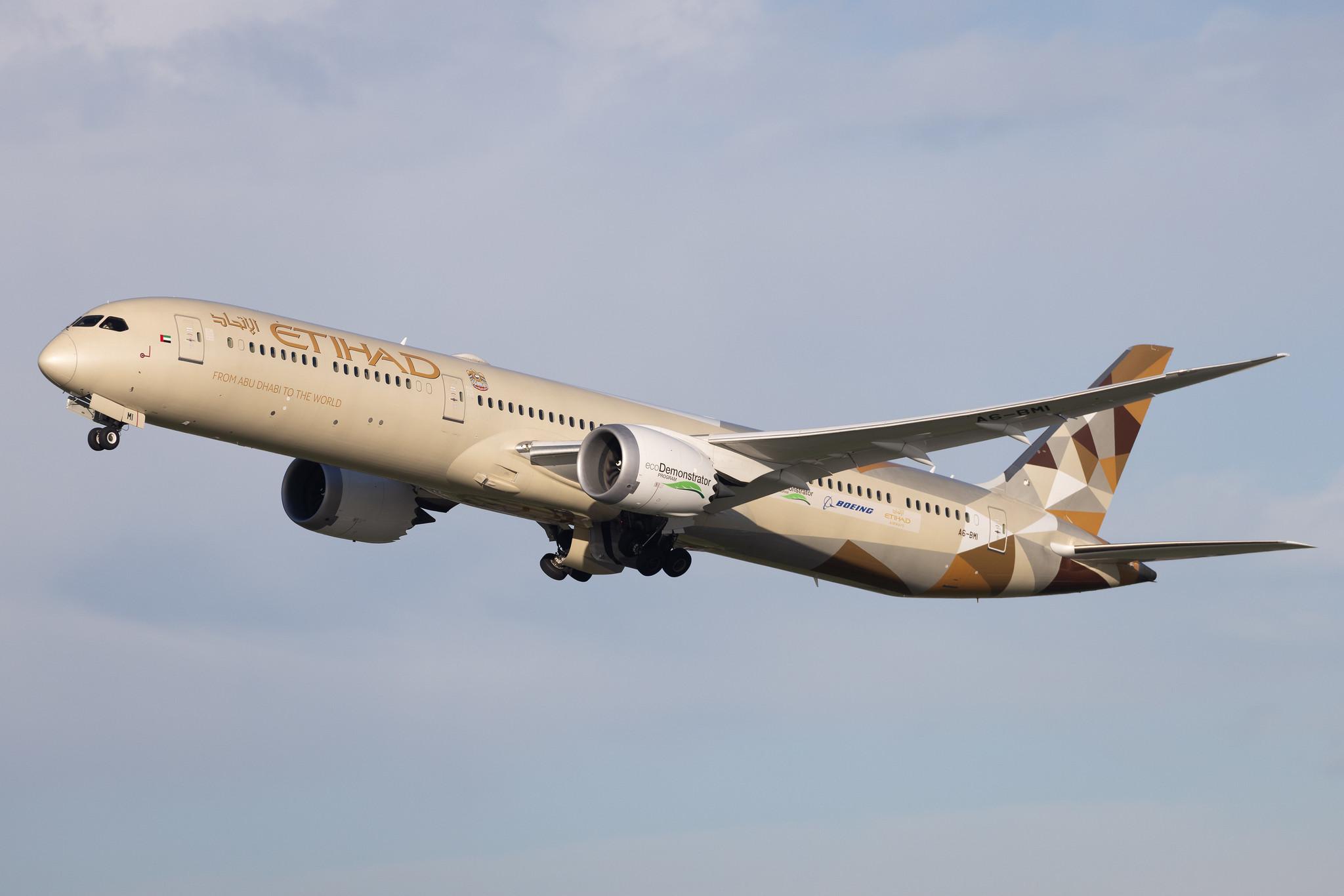 London Heathrow: Etihad Airways (EY / ETD) | Boeing 787-10 Dreamliner B78X | A6-BMI | MSN 60768