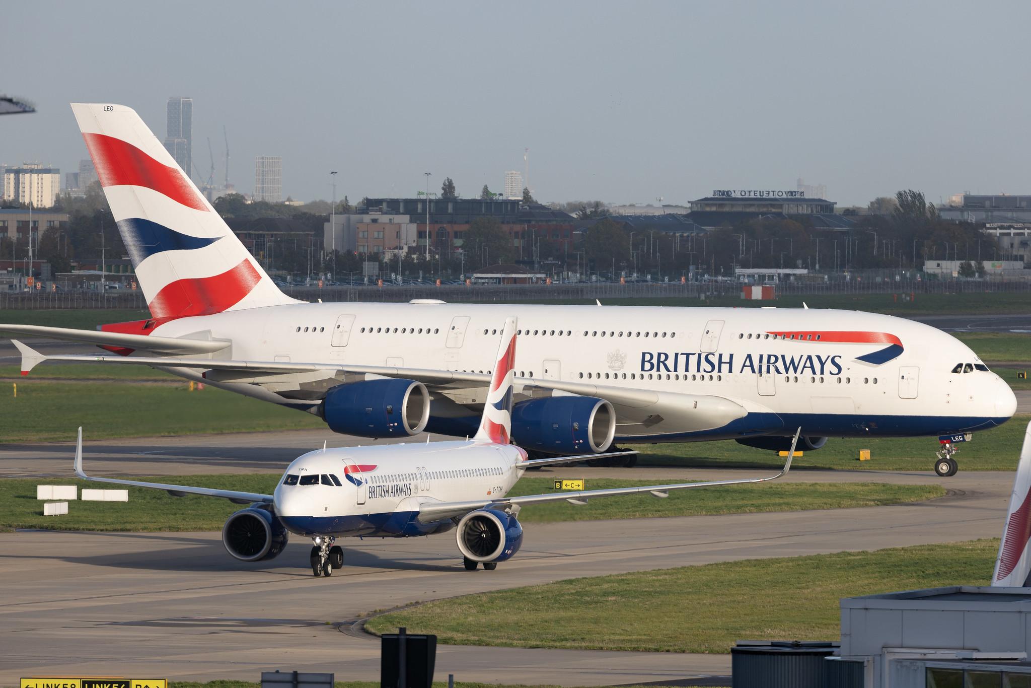 London Heathrow: British Airways (BA / BAW) | Airbus A380-841 A388 | G-XLEG | MSN 161