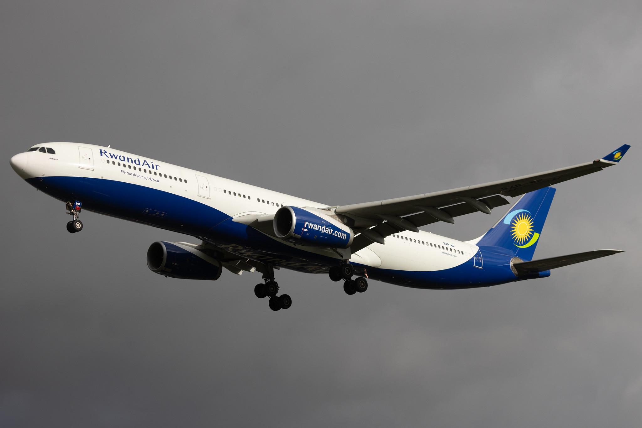 London Heathrow: RwandAir (WB / RWD) | Airbus A330-343 A333 | 9XR-WP | MSN 1759
