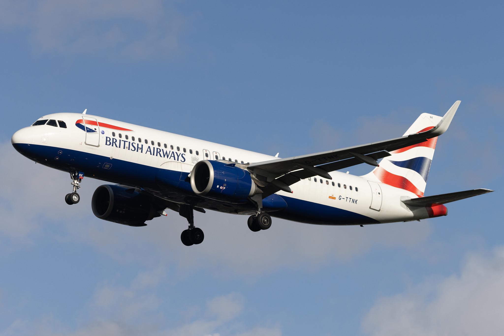 London Heathrow: British Airways (BA / BAW) | Airbus A320-251N A20N | G-TTNK | MSN 9551