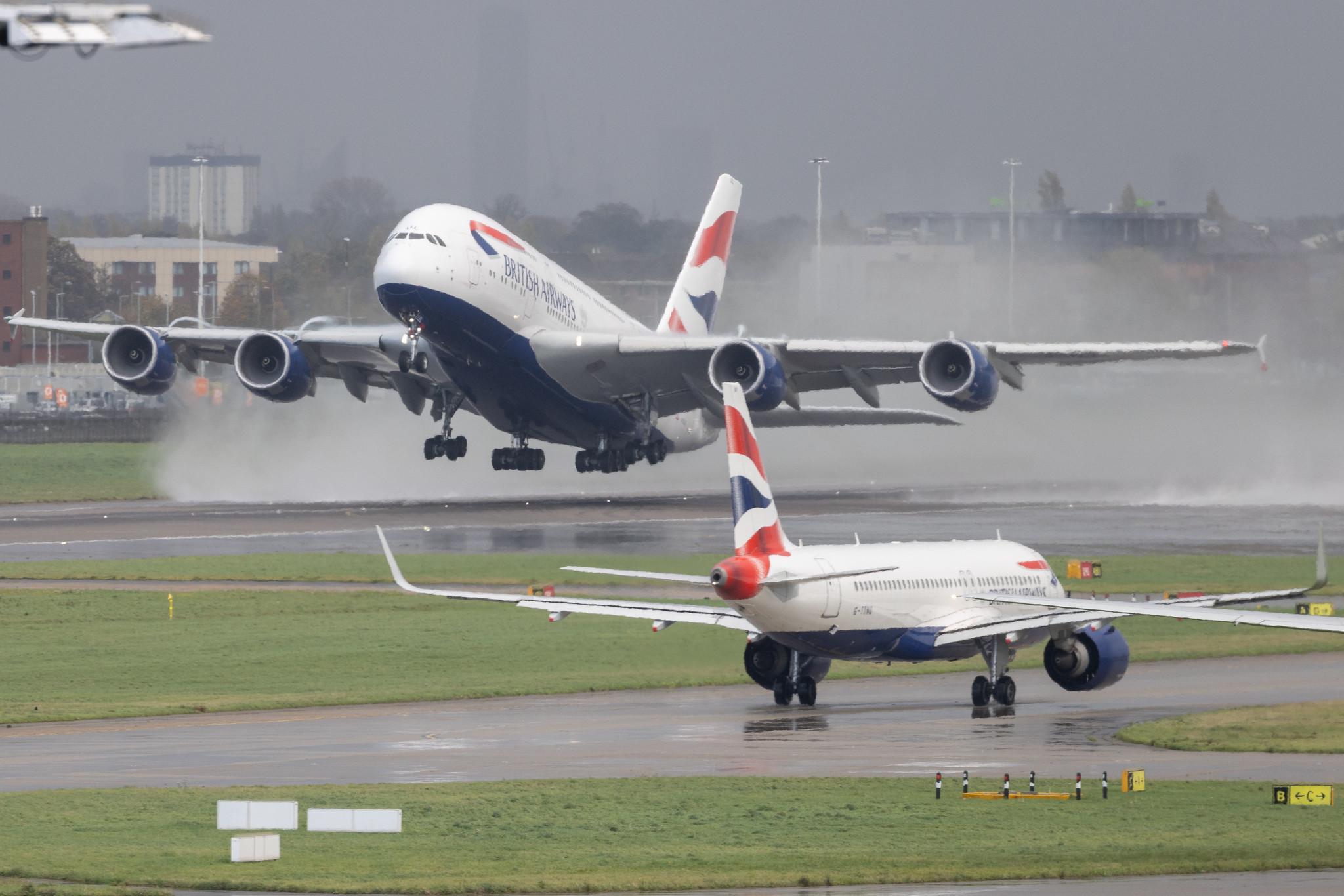 London Heathrow: British Airways (BA / BAW) | Airbus A380-841 A388 | G-XLEL | MSN 215