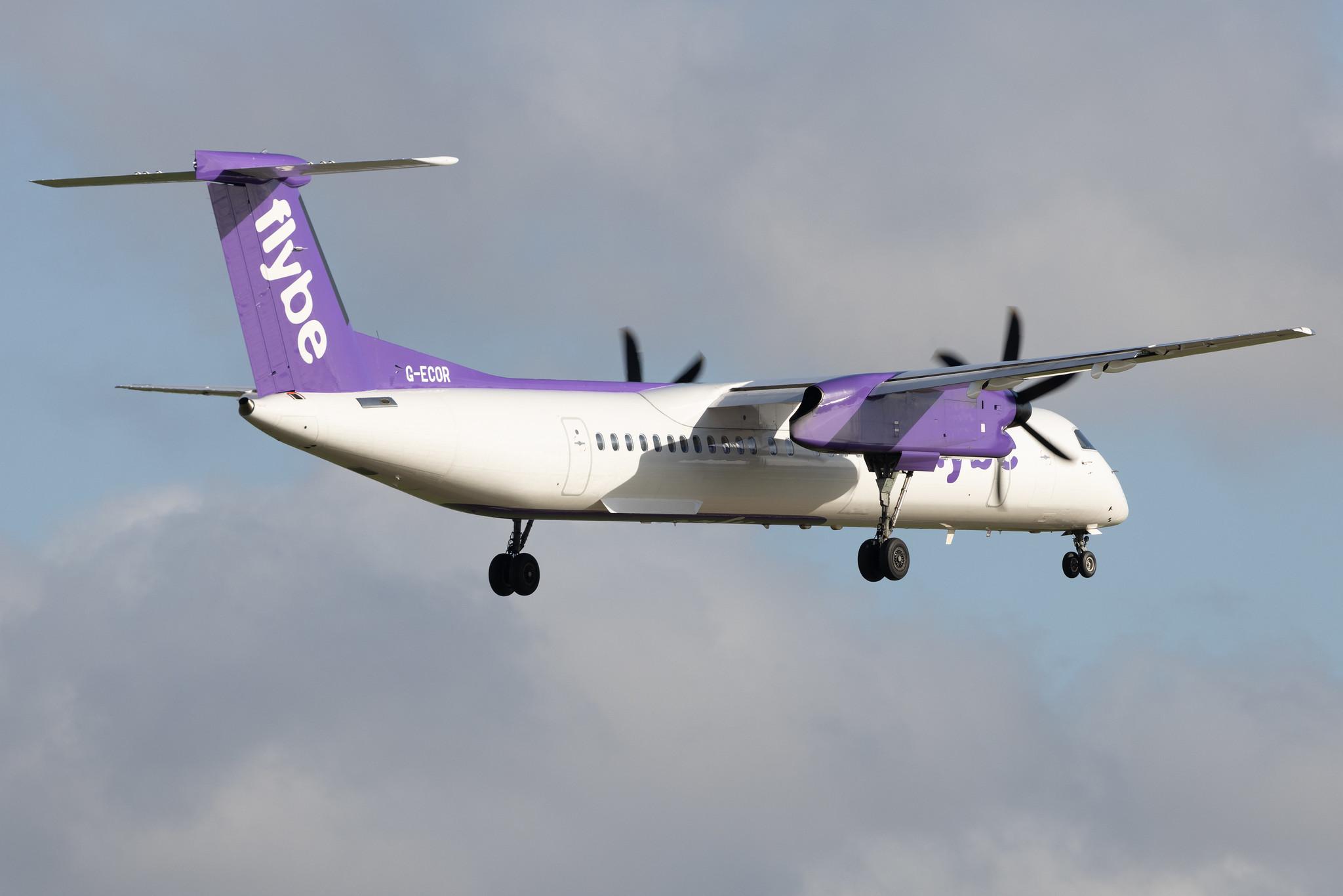 London Heathrow: Flybe (BE / BEE) | De Havilland Canada Dash 8-400 DH8D | G-ECOR | MSN 4248