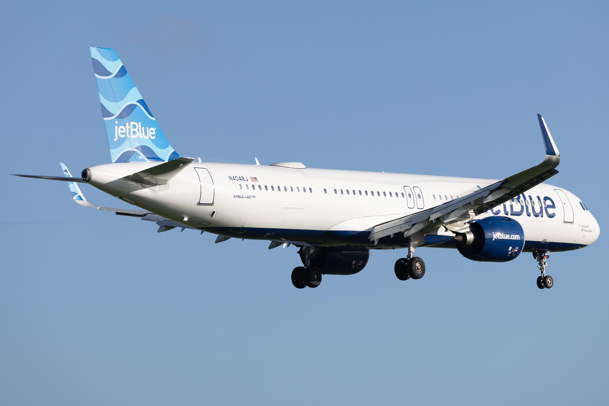 London Heathrow: JetBlue Airways (B6 / JBU) | Airbus A321-271NX A21N | N4048J | MSN 10446