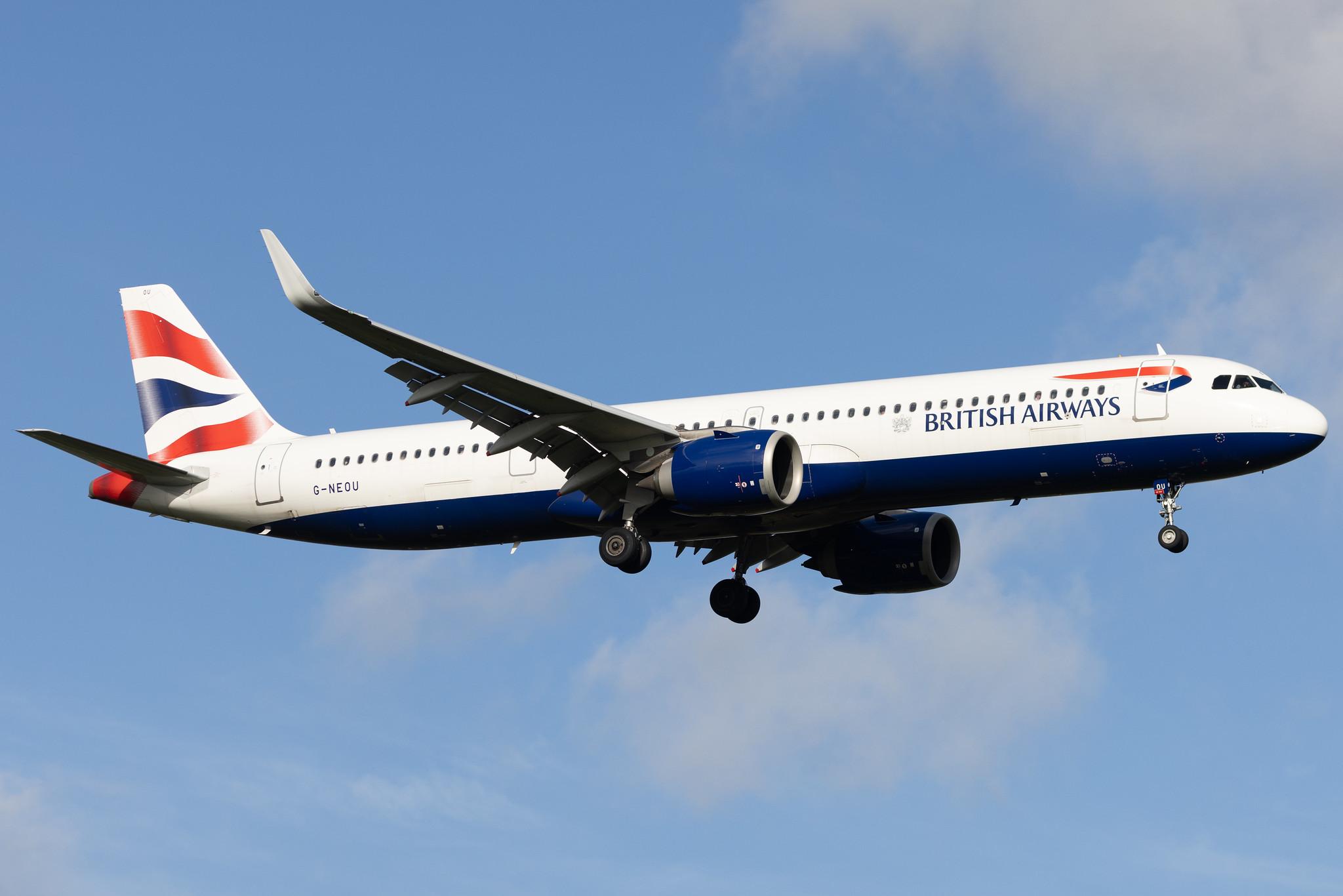 London Heathrow: British Airways (BA / BAW) | Airbus A321-251NX A21N | G-NEOU | MSN 8804