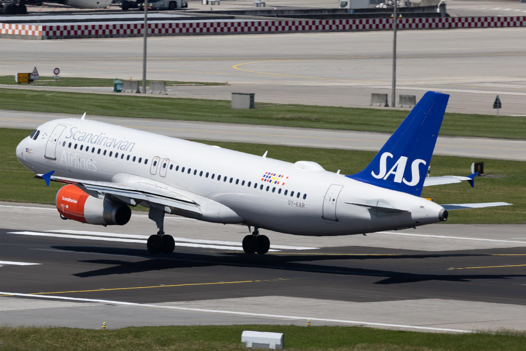 Flughafen Zürich: SAS (SK / SAS) | Airbus A320-232 A320 | OY-KAR | MSN 3159