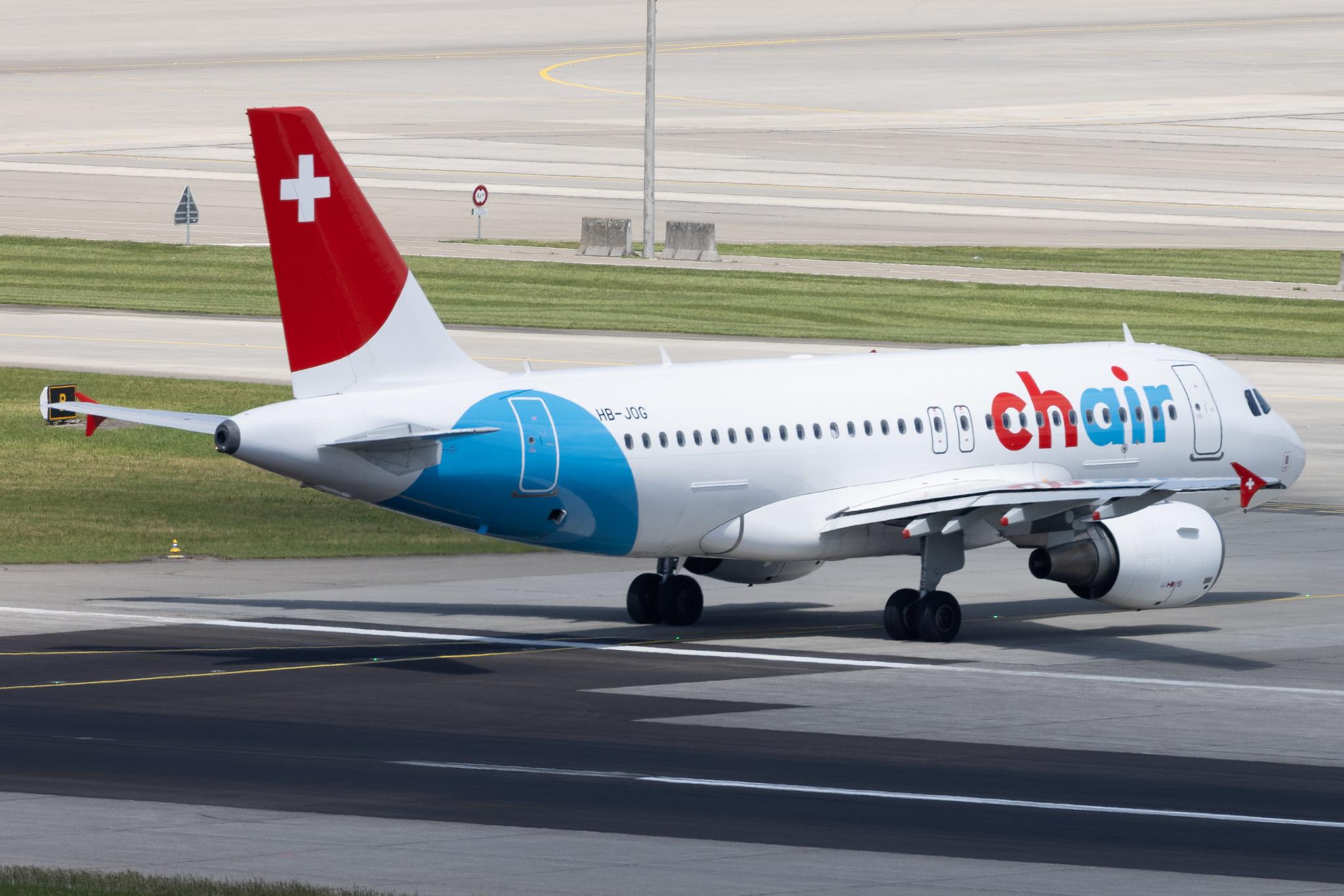 Flughafen Zürich: Chair Airlines (GM / GSW) | Airbus A319-112 A319 | HB-JOG | MSN 3818