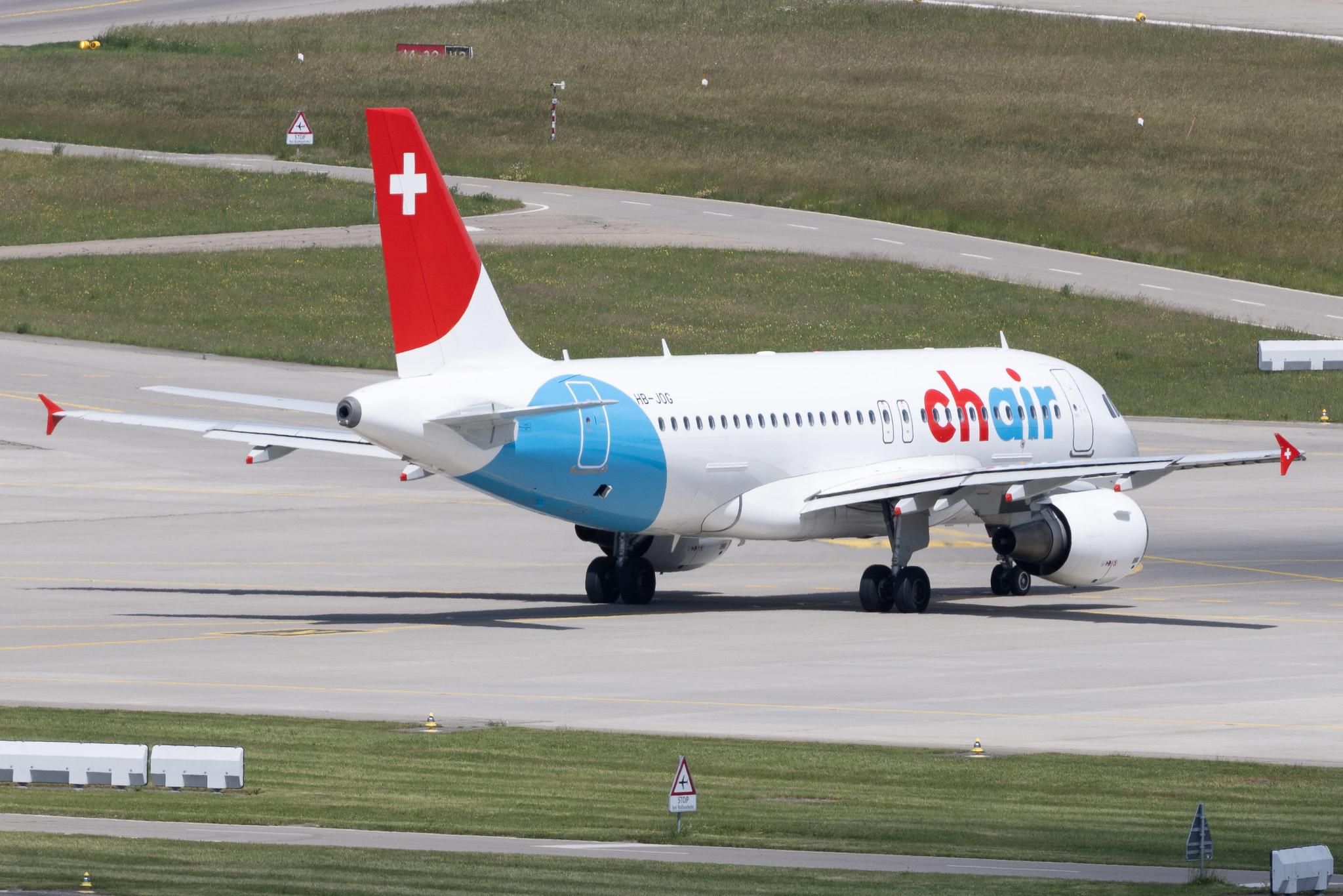Flughafen Zürich: Chair Airlines (GM / GSW) | Airbus A319-112 A319 | HB-JOG | MSN 3818