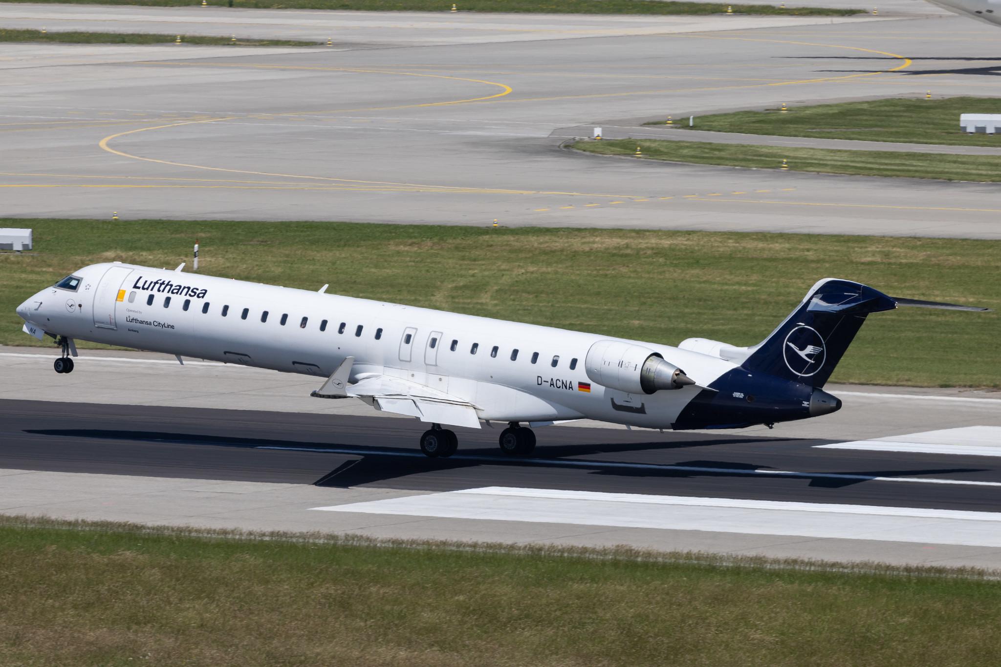 Flughafen Zürich: Lufthansa (LH / DLH) | Operator: Lufthansa CityLine | Mitsubishi CRJ-900LR CRJ9 | D-ACNA | MSN 15229