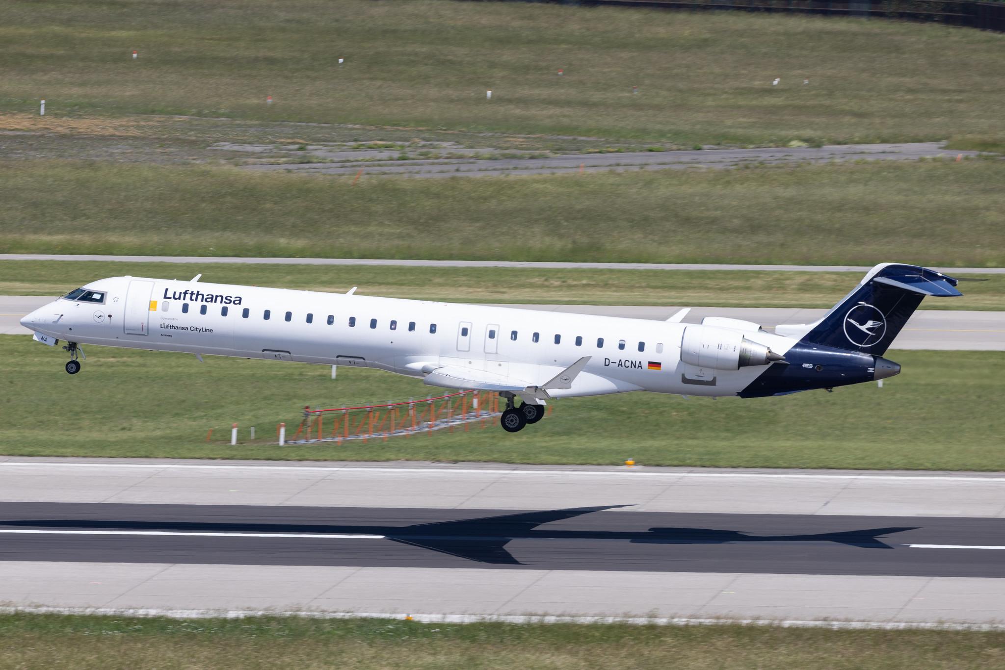 Flughafen Zürich: Lufthansa (LH / DLH) | Operator: Lufthansa CityLine | Mitsubishi CRJ-900LR CRJ9 | D-ACNA | MSN 15229
