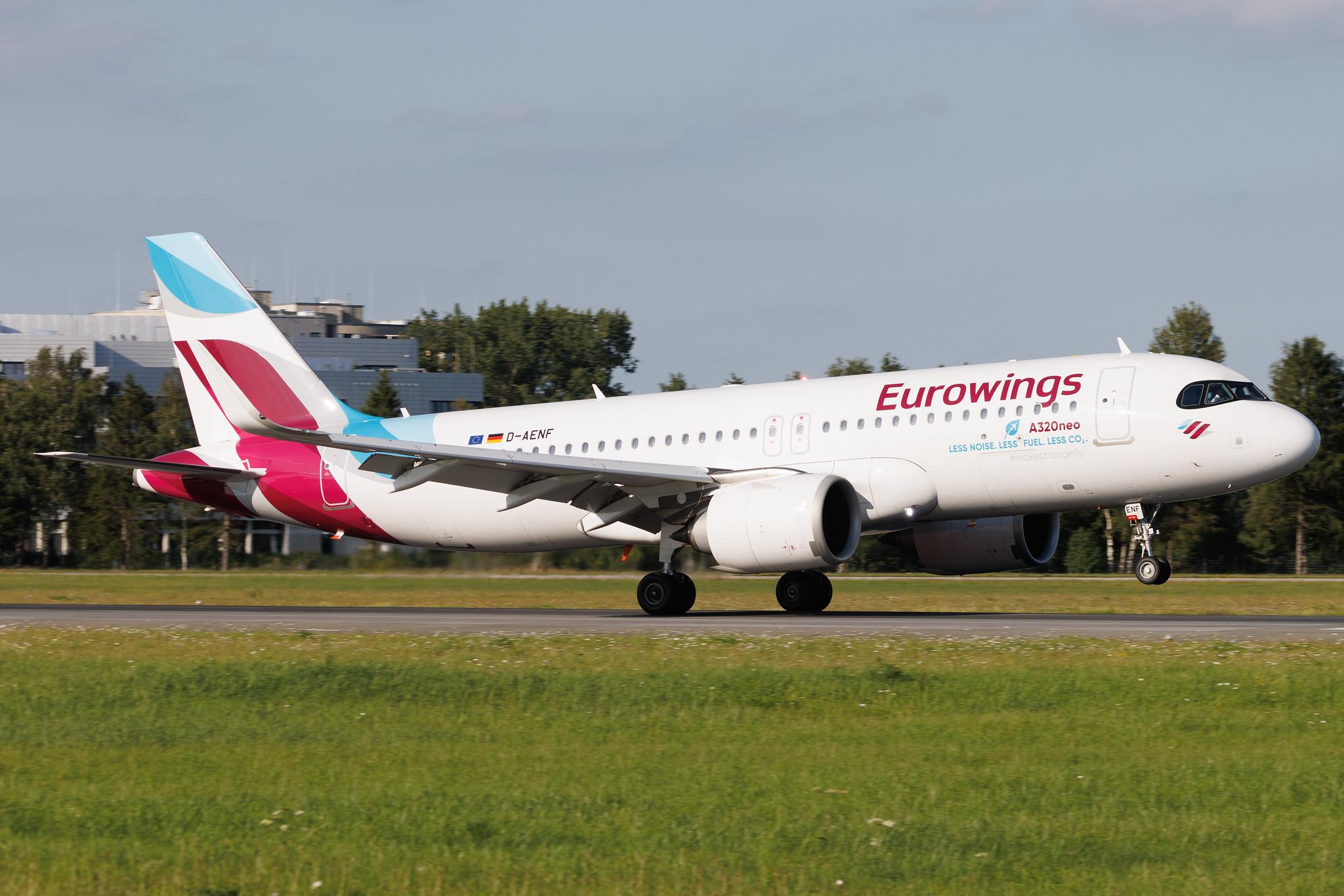 Hamburg Airport: Eurowings (EW / EWG) | Airbus A320-251N A20N | D-AENF | MSN 10674
