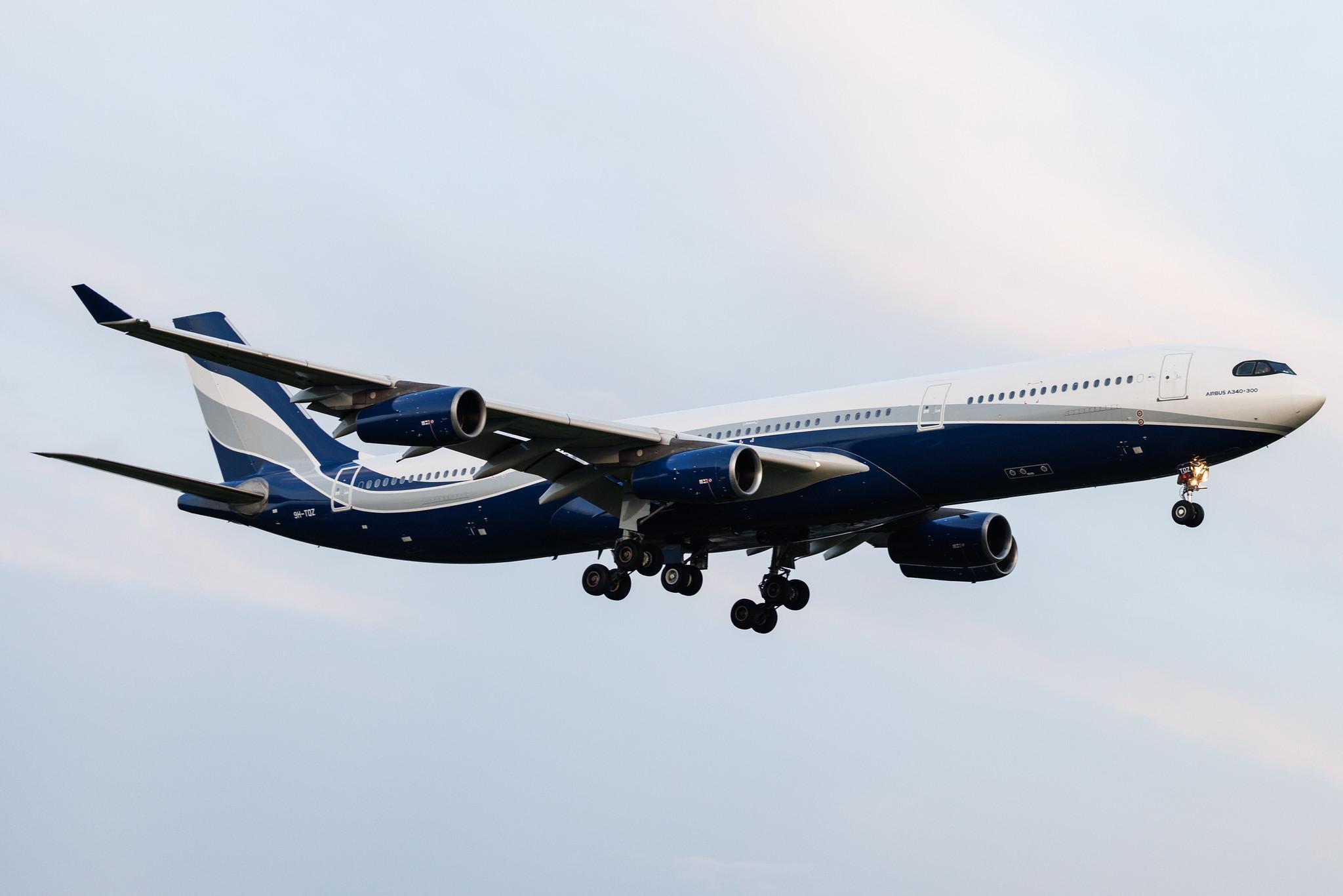 Hamburg Airport: Hi Fly (5K / HFY) | Operator: Hi Fly Malta | Airbus A340-313 A343 | 9H-TQZ | MSN 0202