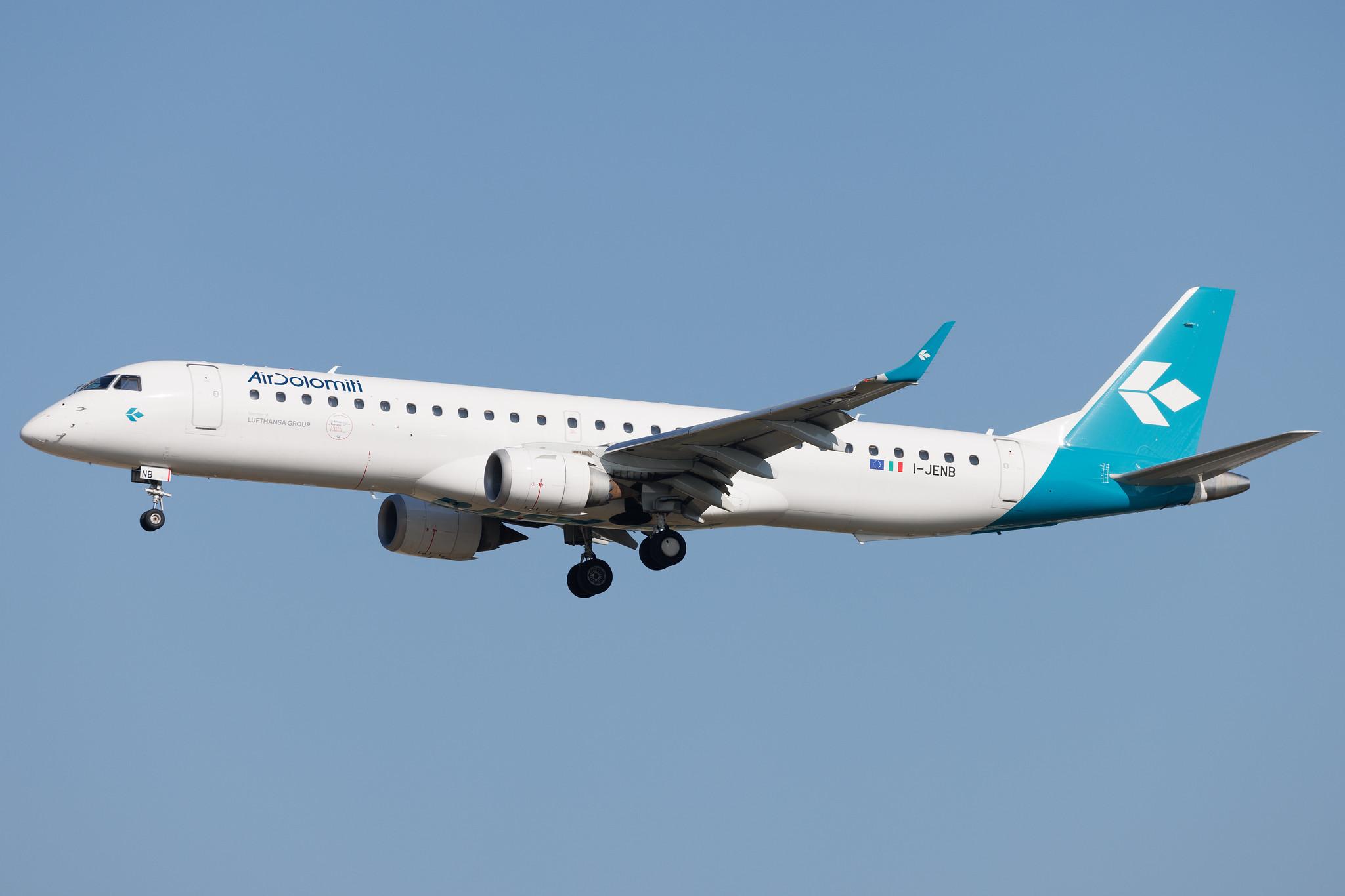 Frankfurt Airport: Air Dolomiti (EN / DLA) | Embraer ERJ-195LR E195 | I-JENB | MSN 19000320