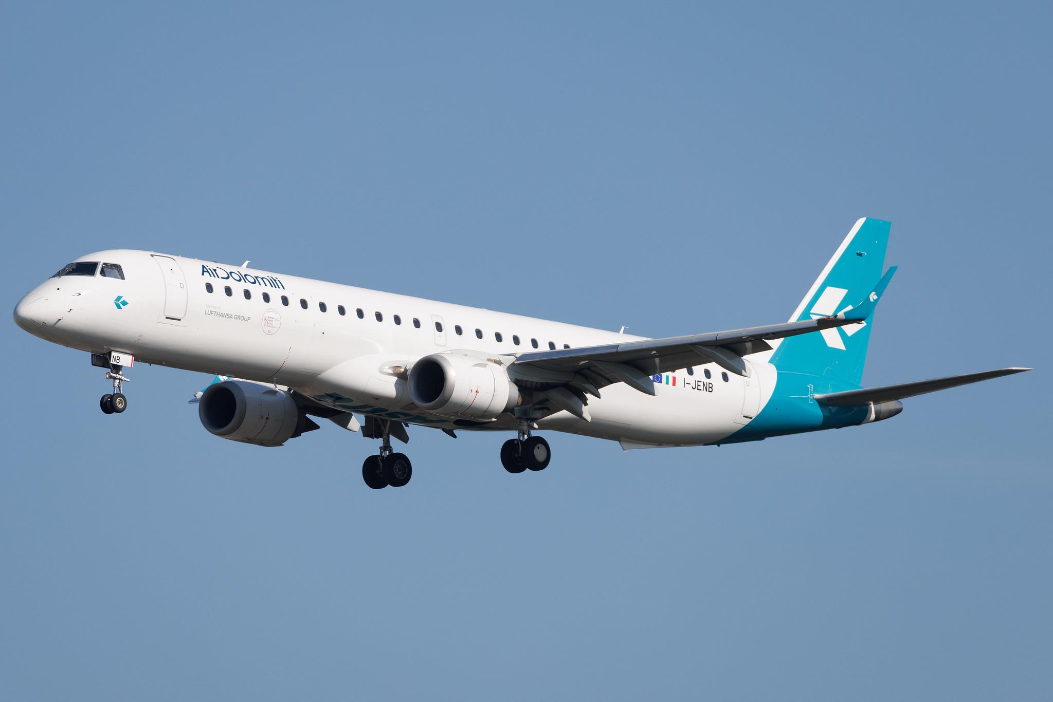 Frankfurt Airport: Air Dolomiti (EN / DLA) | Embraer ERJ-195LR E195 | I-JENB | MSN 19000320