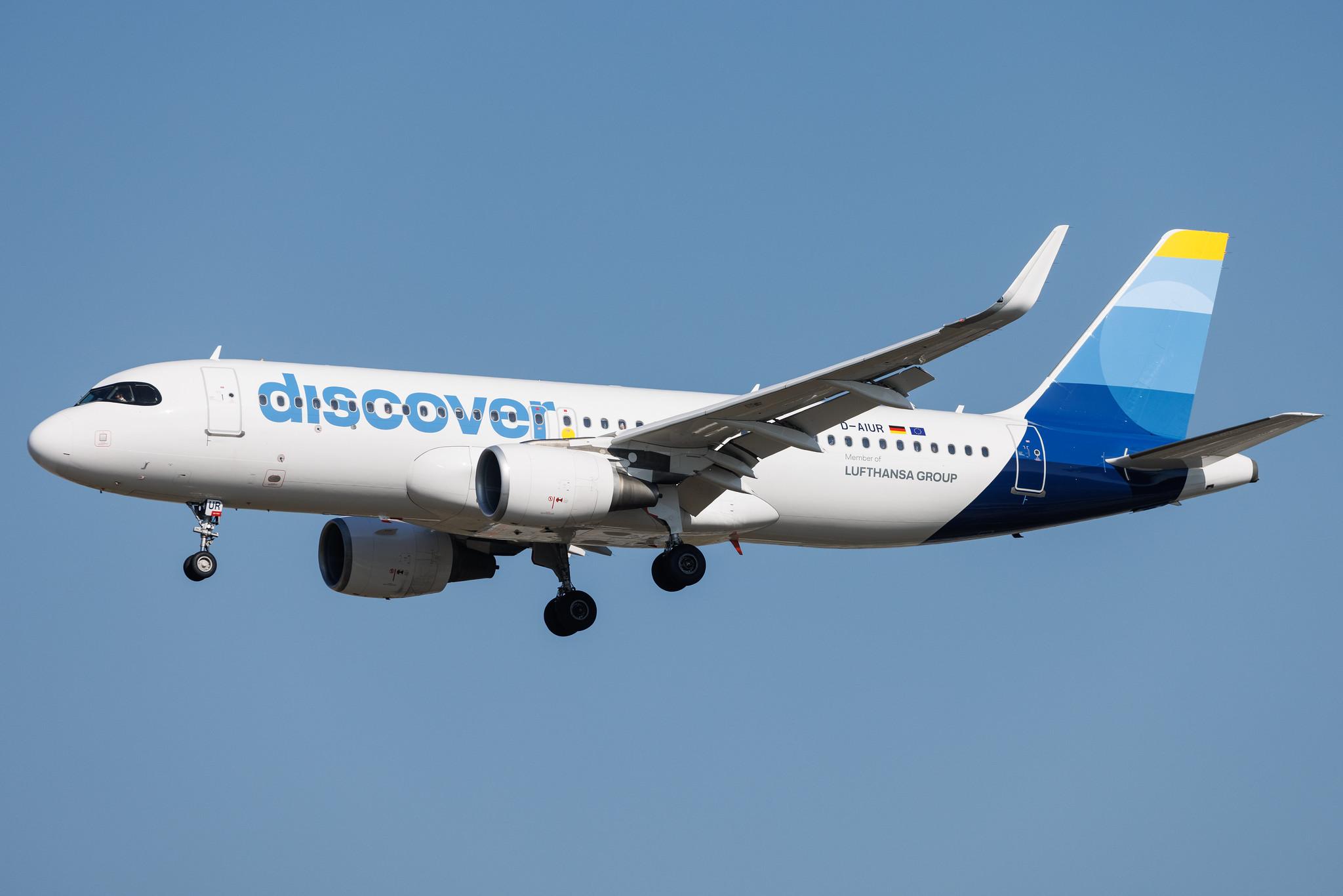 Frankfurt Airport: Discover Airlines (4Y / OCN) |  Airbus A320-214 A320 | D-AIUR | MSN 6985