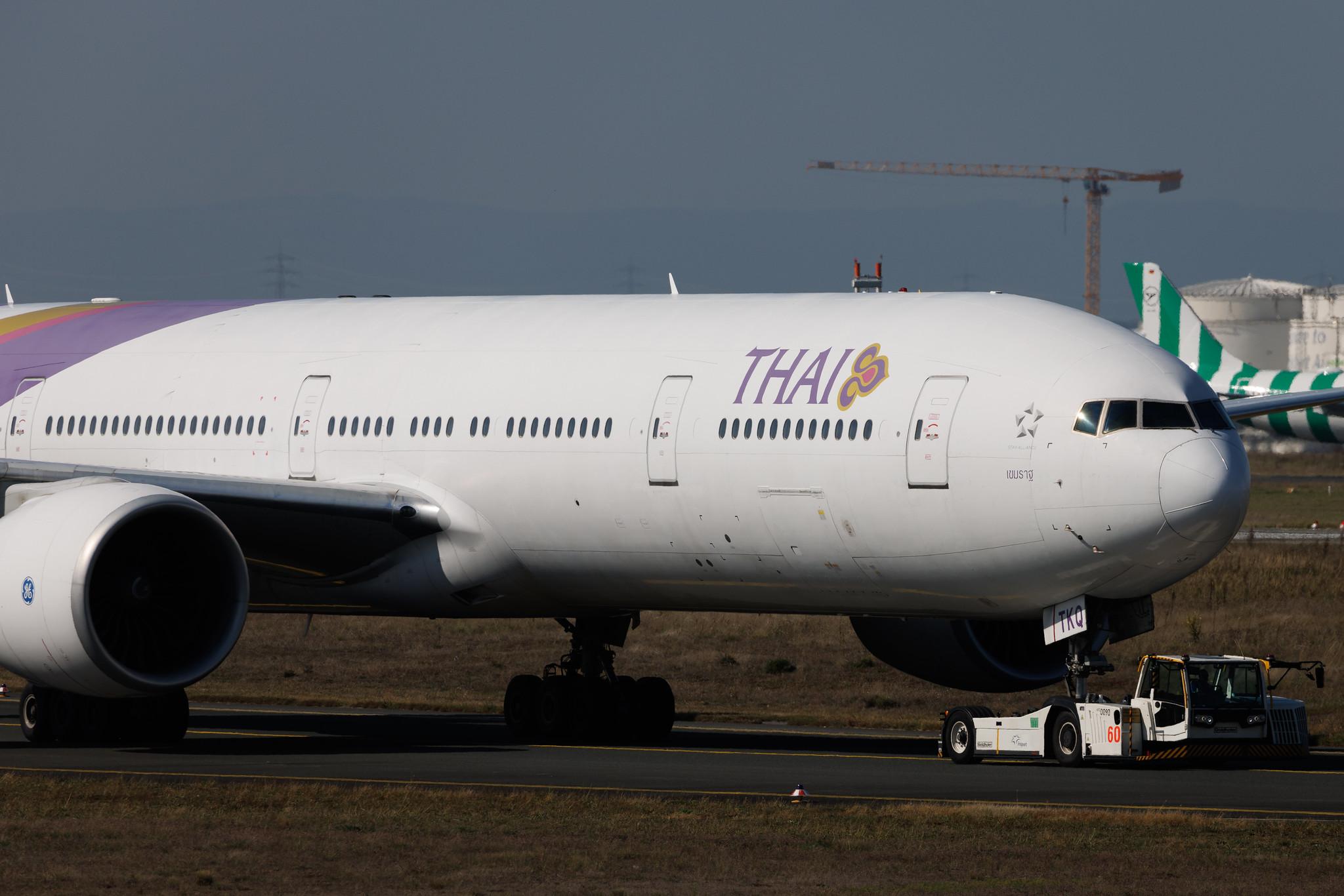 Frankfurt Airport: Thai Airways (TG / THA) | Boeing 777-3AL(ER) B77W | HS-TKQ | MSN 41526
