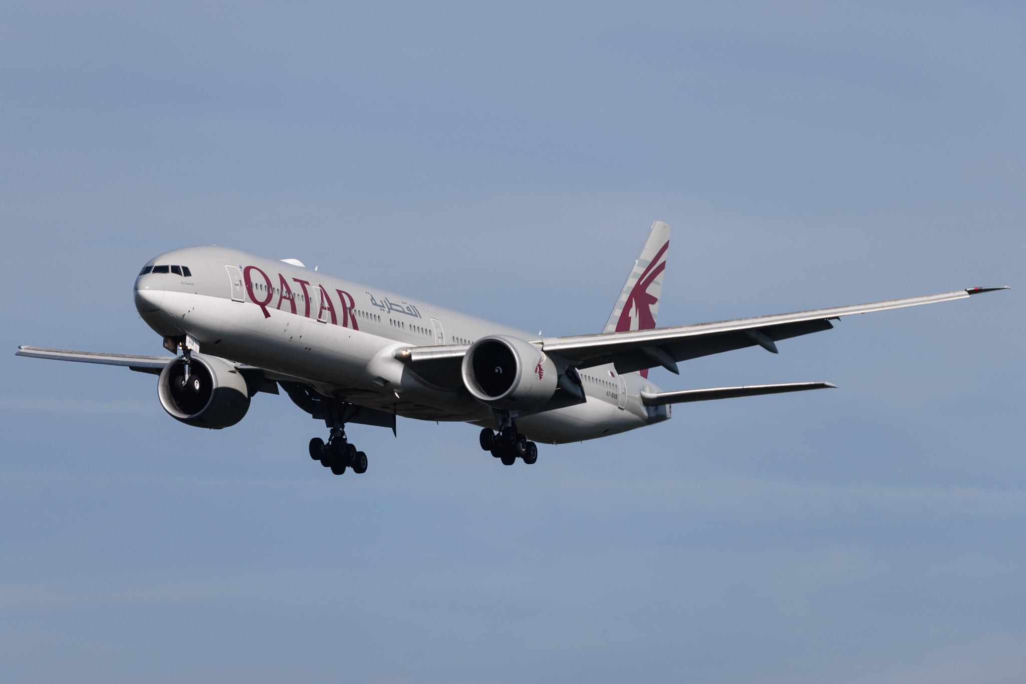 Frankfurt Airport: Qatar Airways (QR / QTR) | Boeing 777-3DZ(ER) B77W | A7-BAM | MSN 38245