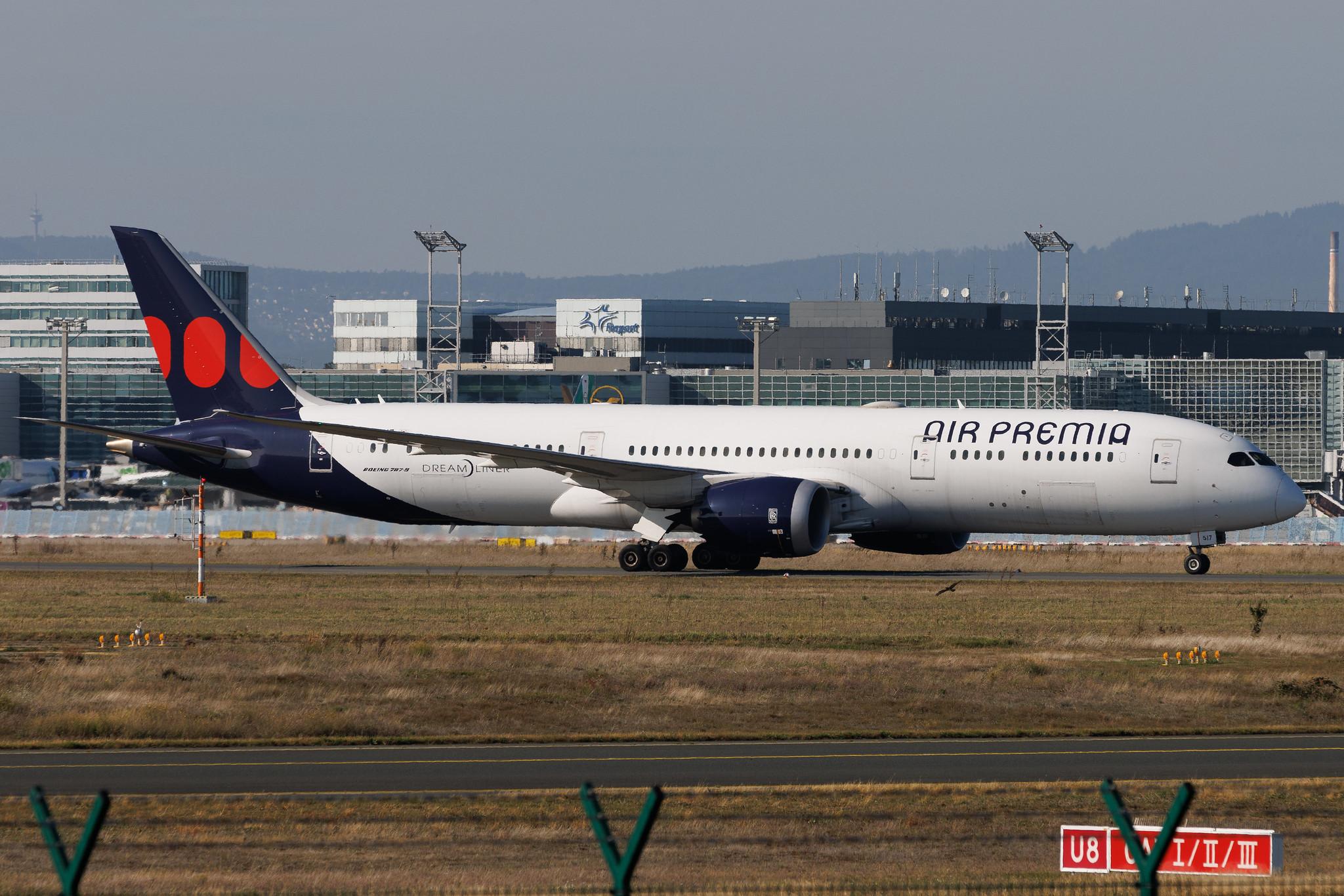 Frankfurt Airport: Air Premia (YP / APZ) | Boeing 787-9 Dreamliner B789 | HL8517 | MSN 63314
