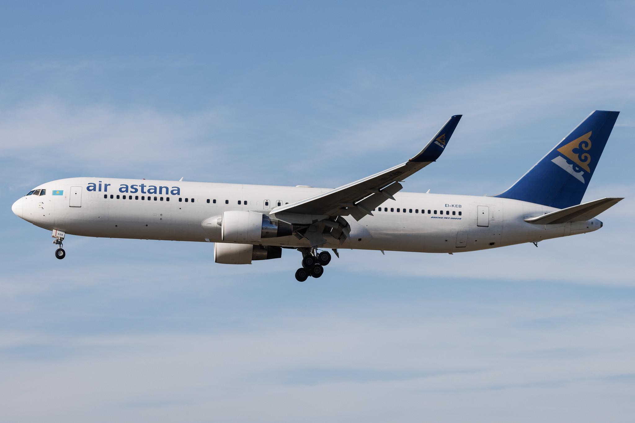 Frankfurt Airport: Air Astana (KC / KZR) | Boeing 767-3KY(ER) B763 | EI-KEB | MSN 42221