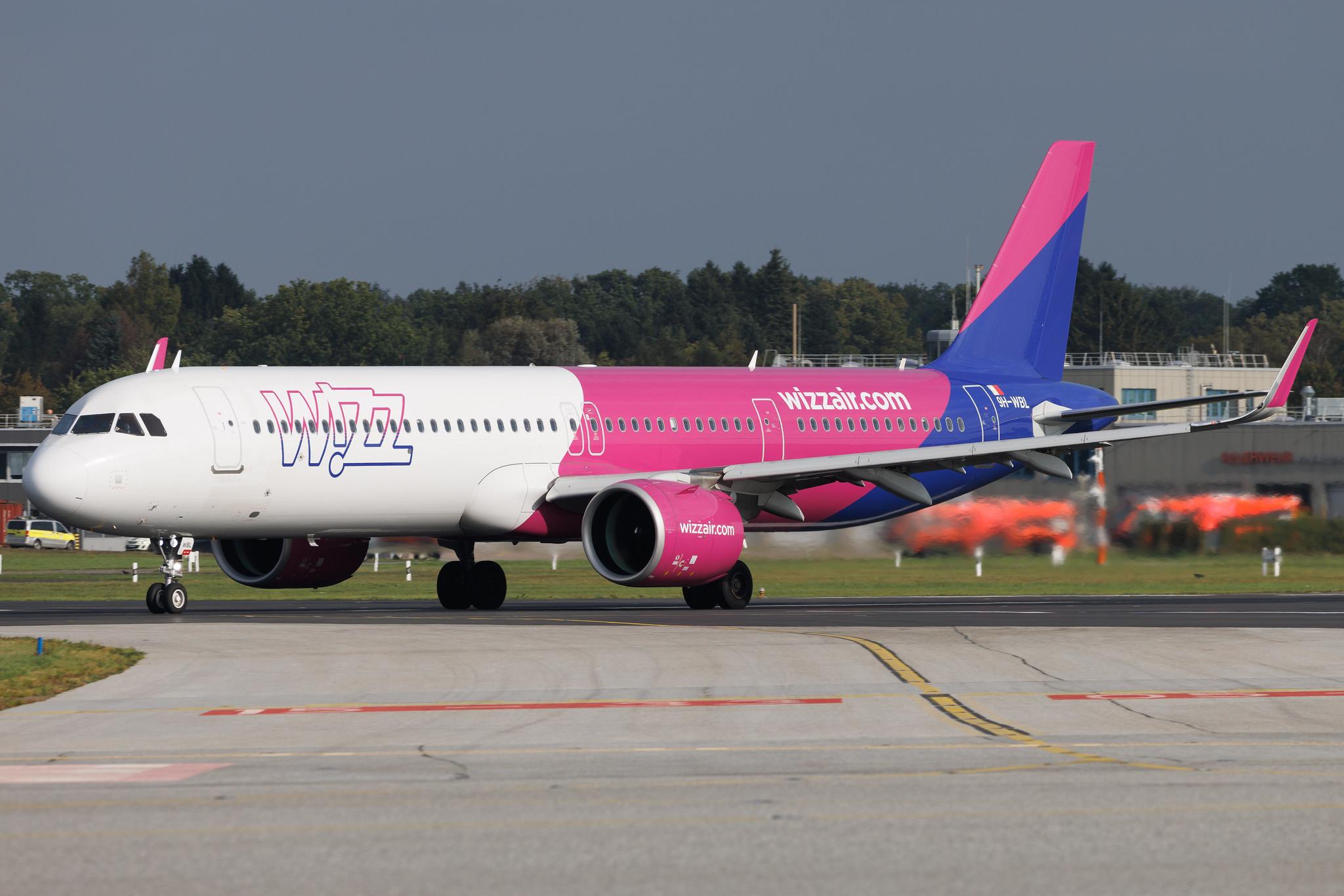 Hamburg Airport: Wizz Air (W6 / WZZ) | Operator: Wizz Air Malta |  Airbus A321-271NX A21N | 9H-WBL | MSN 10659