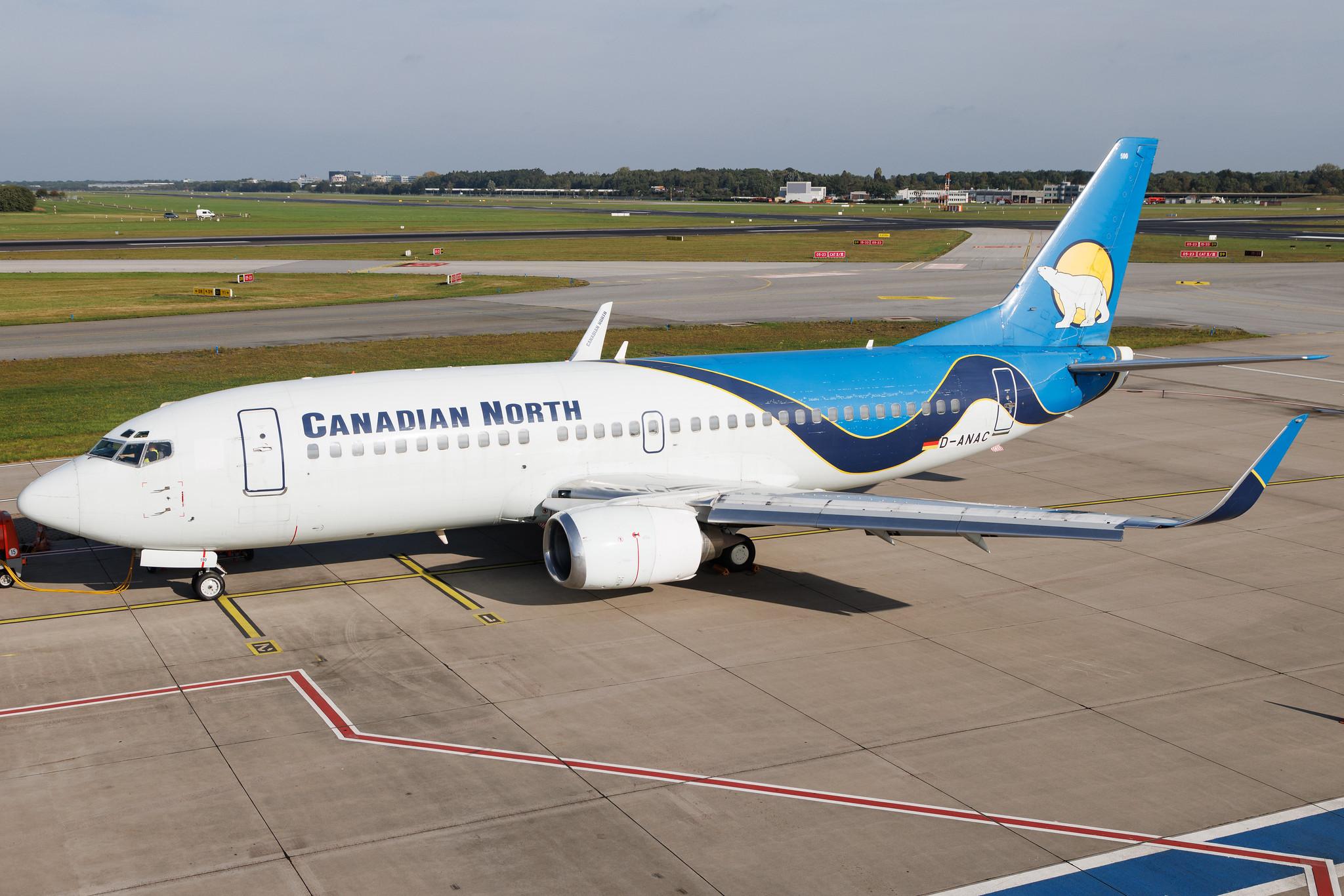 Hamburg Airport: Canadian North (5T / AKT) | Boeing 737-36Q B733 | D-ANAC | MSN 28760