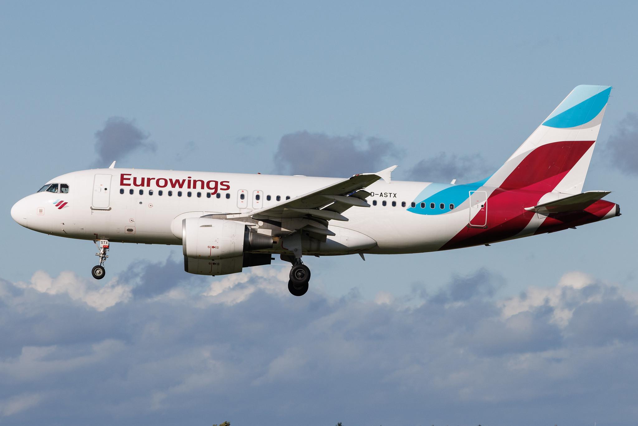 Hamburg Airport: Eurowings (EW / EWG) | Airbus A319-112 A319 | D-ASTX | MSN 3202