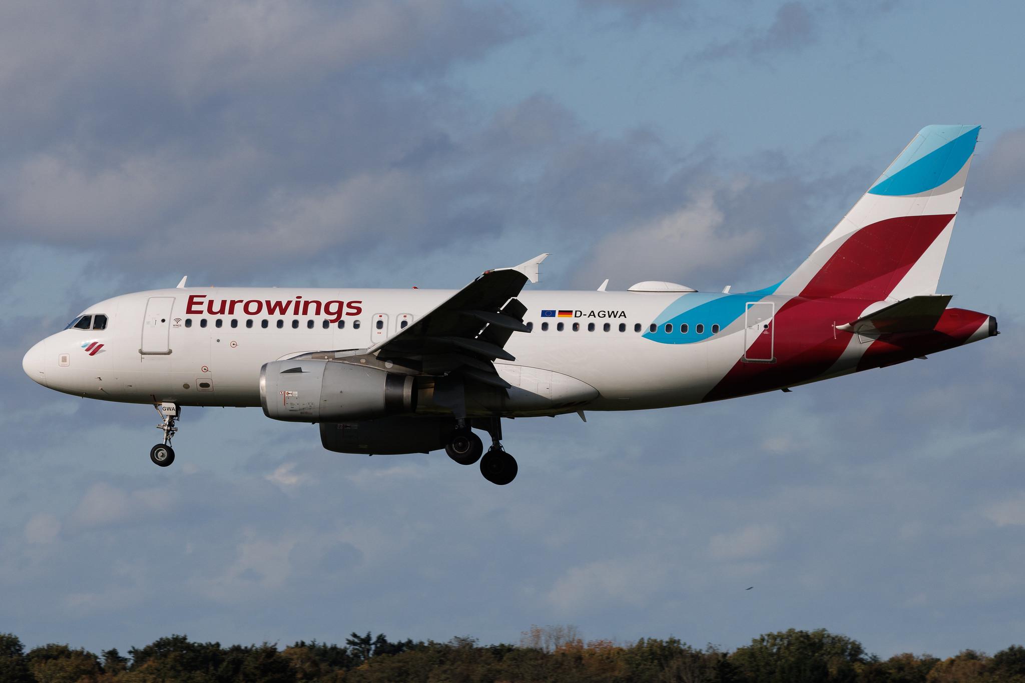 Hamburg Airport: Eurowings (EW / EWG) | Airbus A319-132 A319 | D-AGWA | MSN 2813