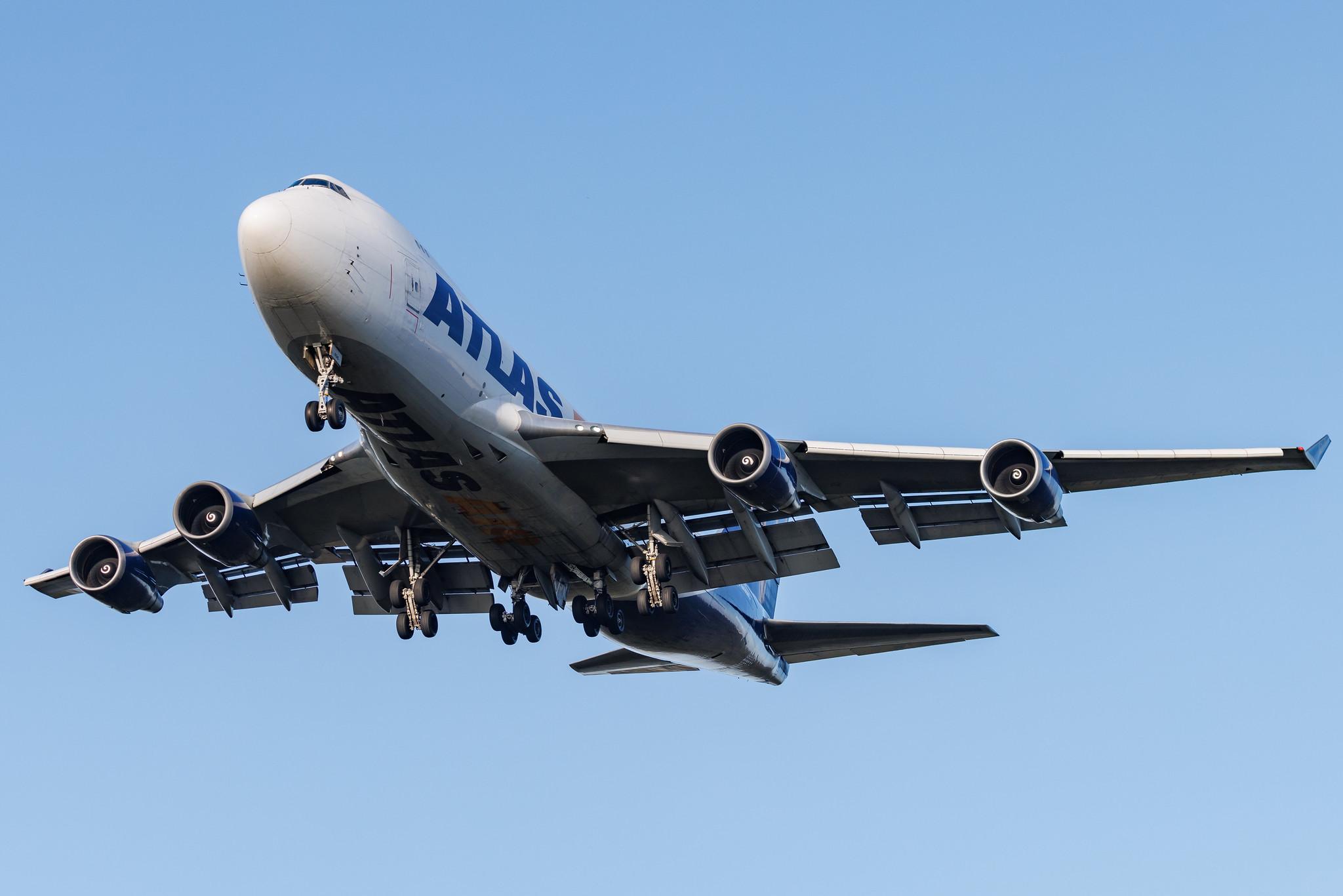 Frankfurt Airport: Atlas Air (5Y / GTI) | Boeing 747-47U(F) B744 | N496MC | MSN 29257