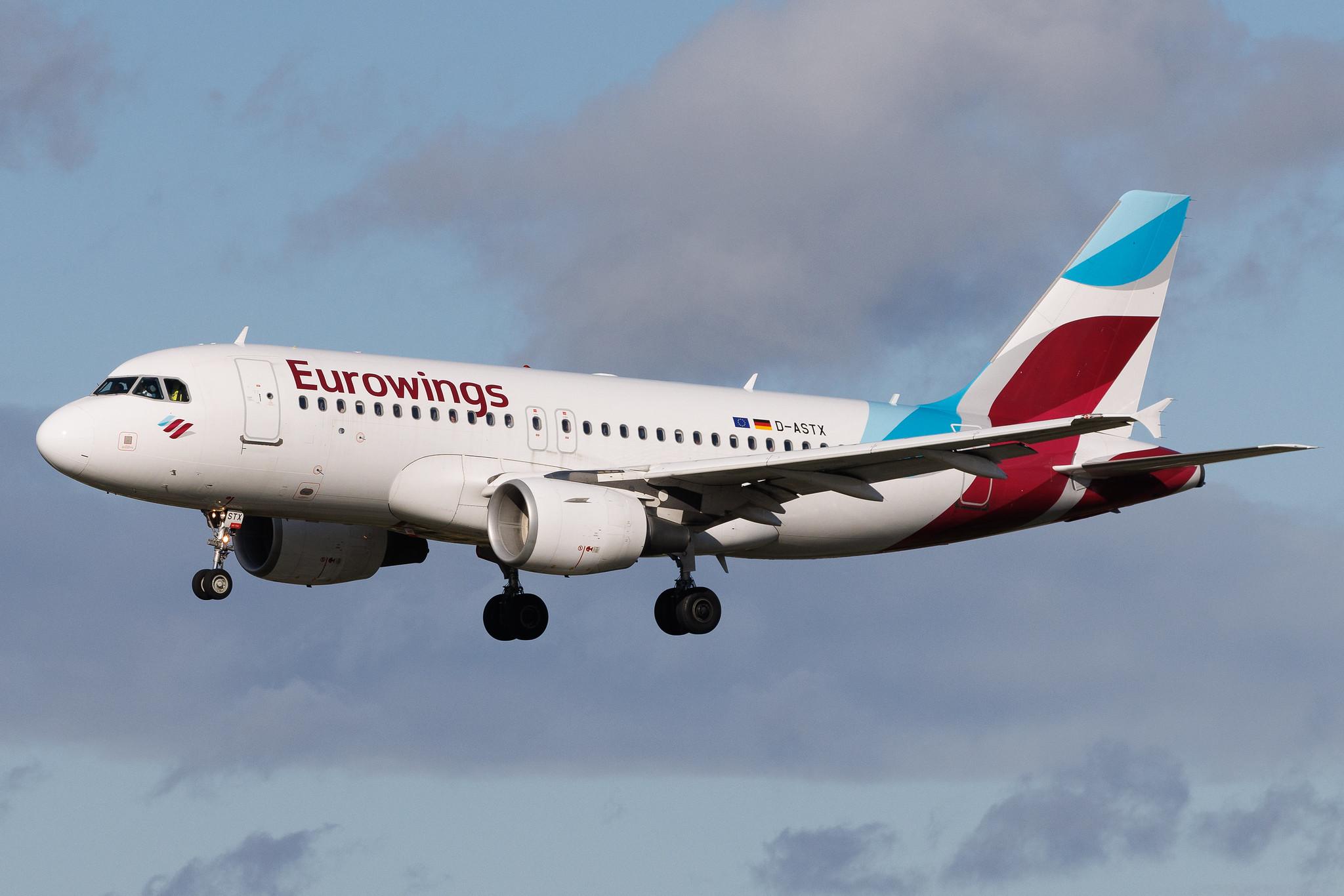 Hamburg Airport: Eurowings (EW / EWG) | Airbus A319-112 A319 | D-ASTX | MSN 3202