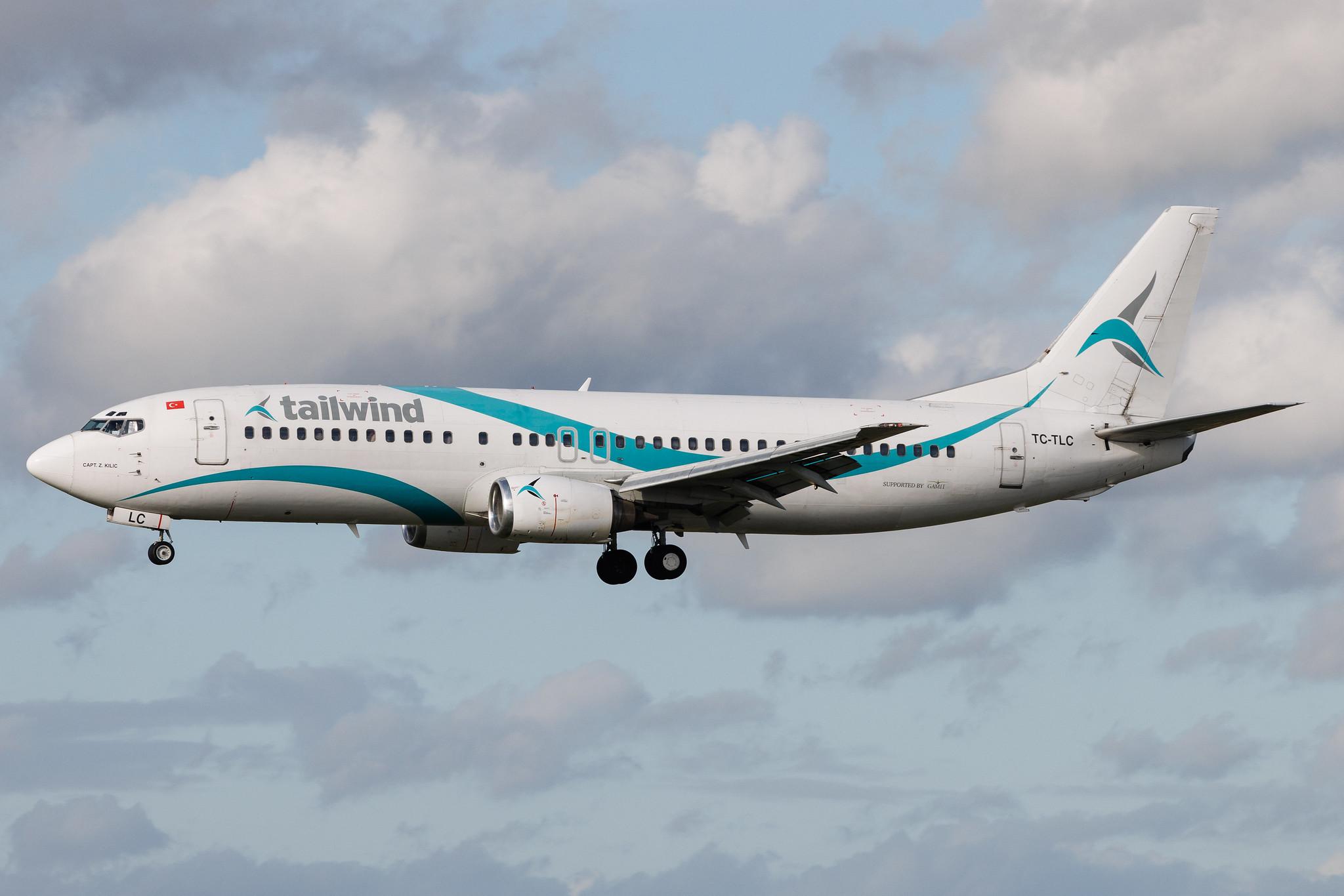 Hamburg Airport: Tailwind Airlines (TI / TWI) | Boeing 737-4Q8 B734 | TC-TLC | MSN 25112