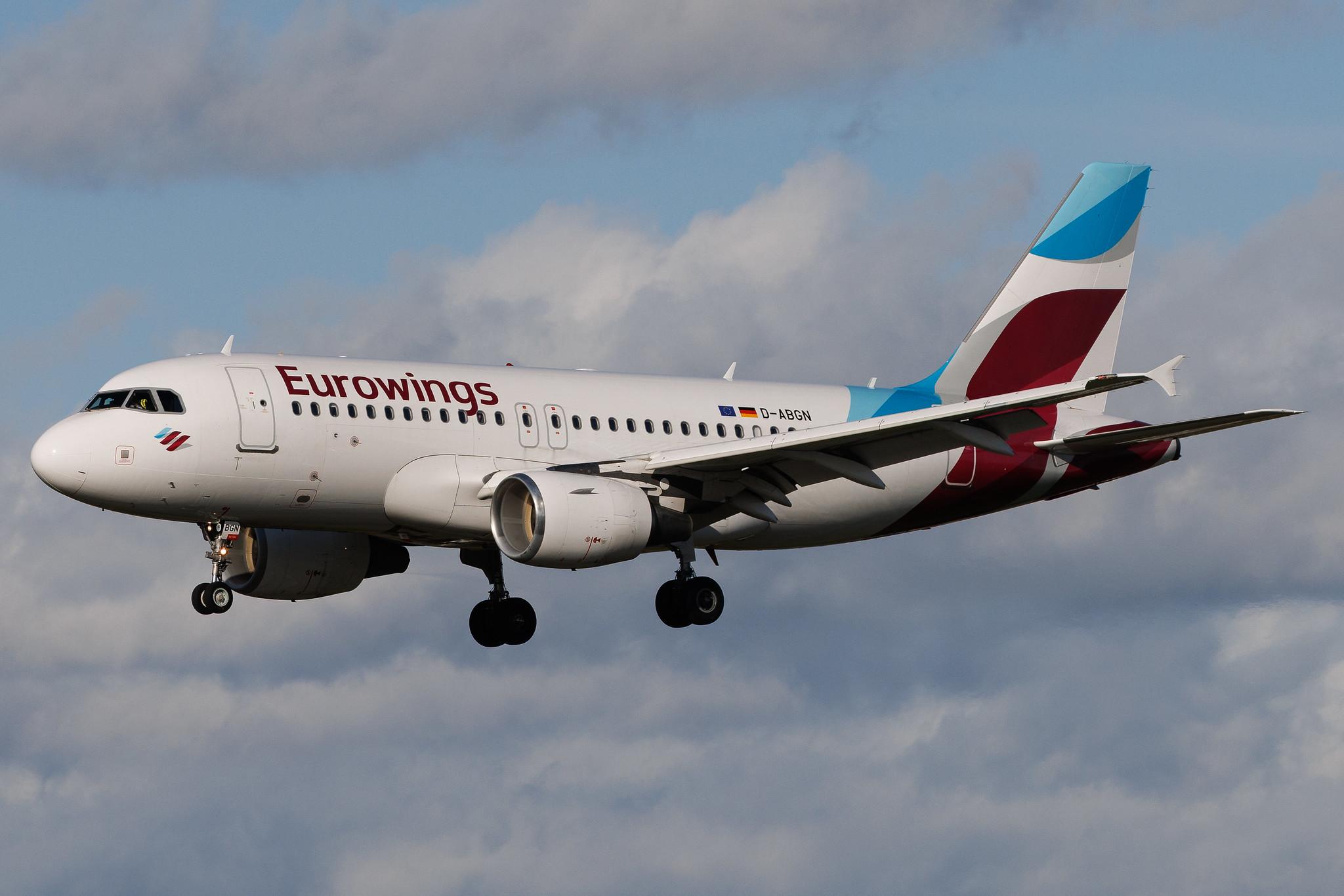 Hamburg Airport: Eurowings (EW / EWG) | Airbus A319-112 A319 | D-ABGN | MSN 3661