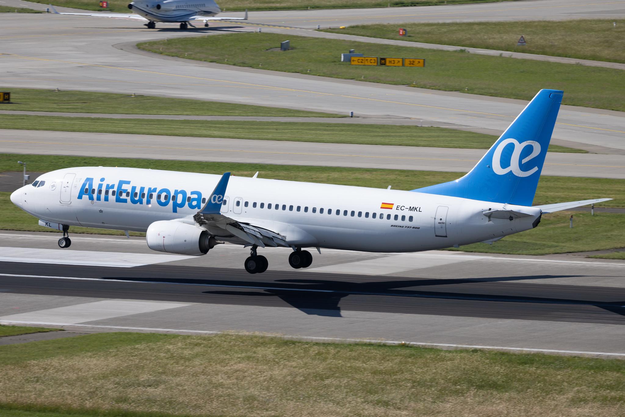 Flughafen Zürich: Air Europa (UX / AEA) | Boeing 737-85P B738 | EC-MKL | MSN 60585