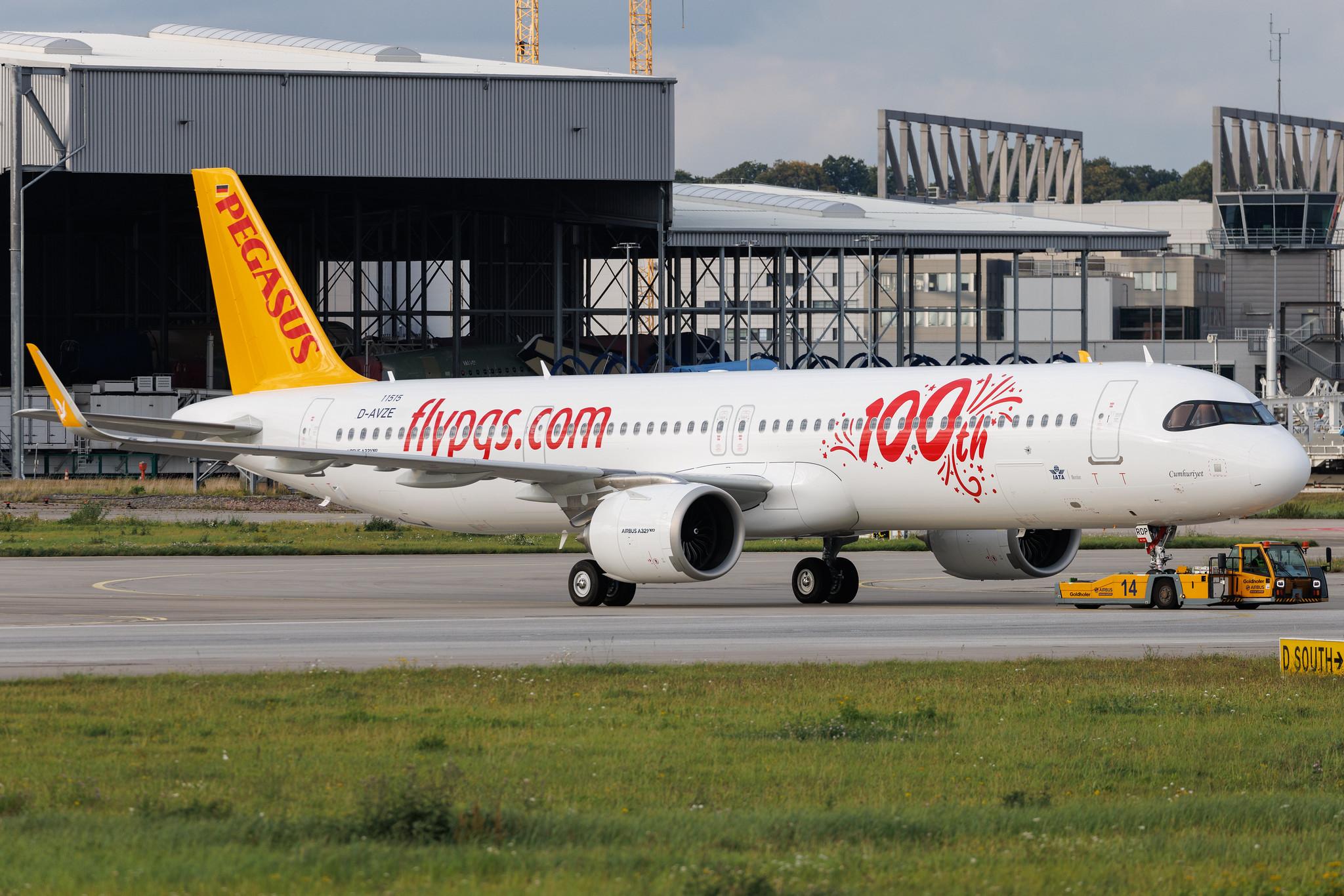 Hamburg Finkenwerder: Pegasus (PC / PGT) | Airbus A321-251NX A21N | D-AVZE | TC-RDP | MSN 11515