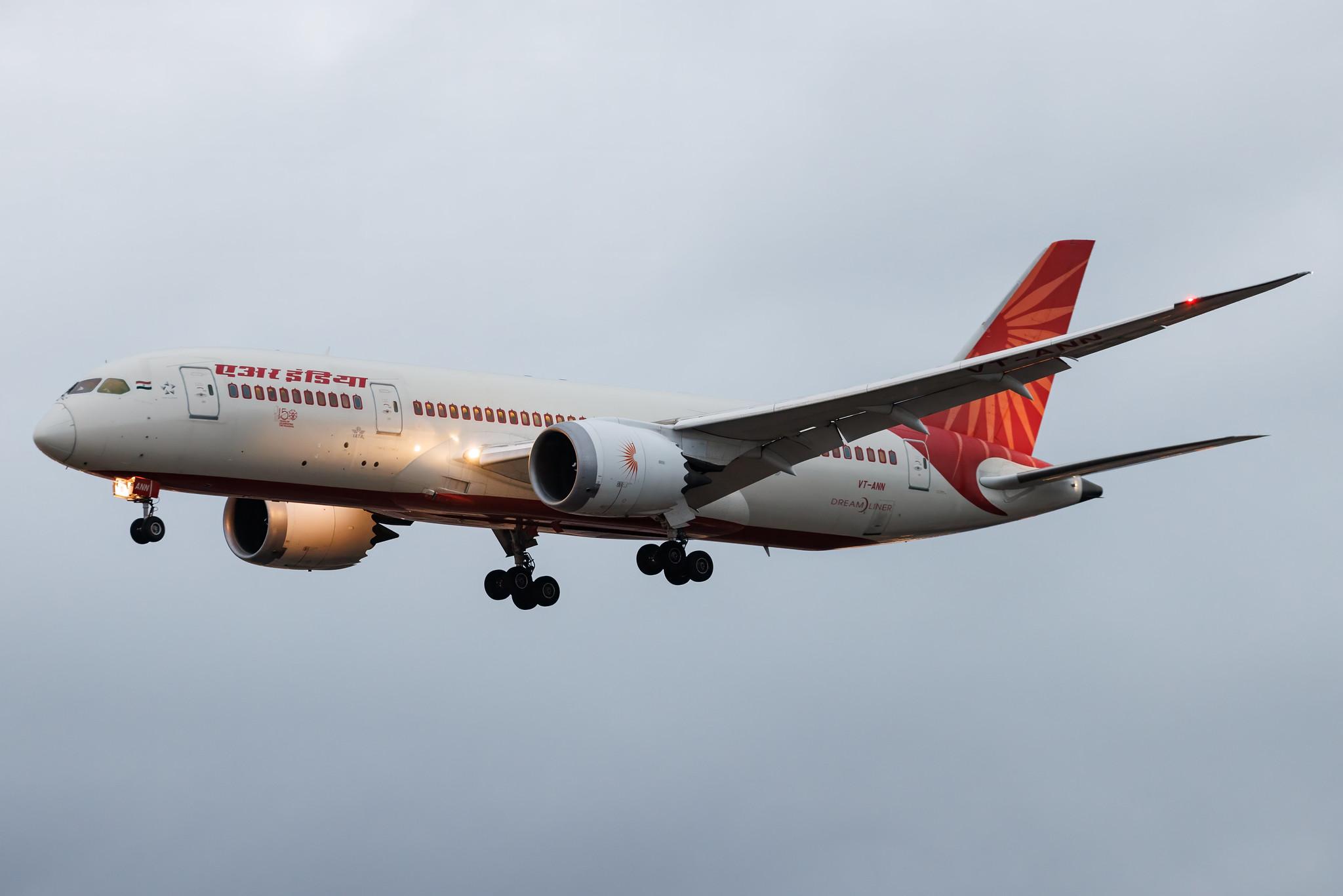 Frankfurt Airport: Air India (AI / AIC) | Boeing 787-8 Dreamliner B788 | VT-ANN | MSN 36285