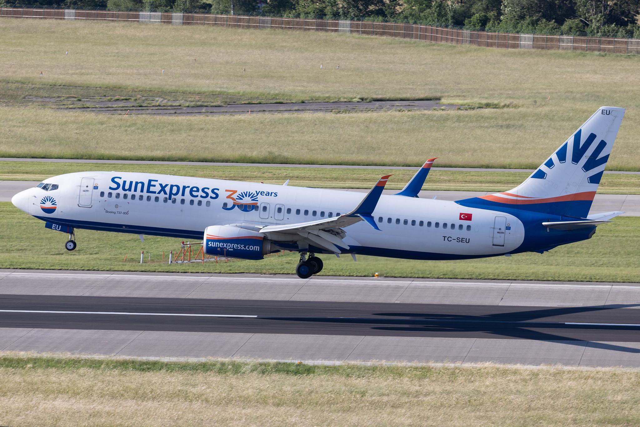 Flughafen Zürich: SunExpress (XQ / SXS) | Boeing 737-8HC B738 | TC-SEU | MSN 61181