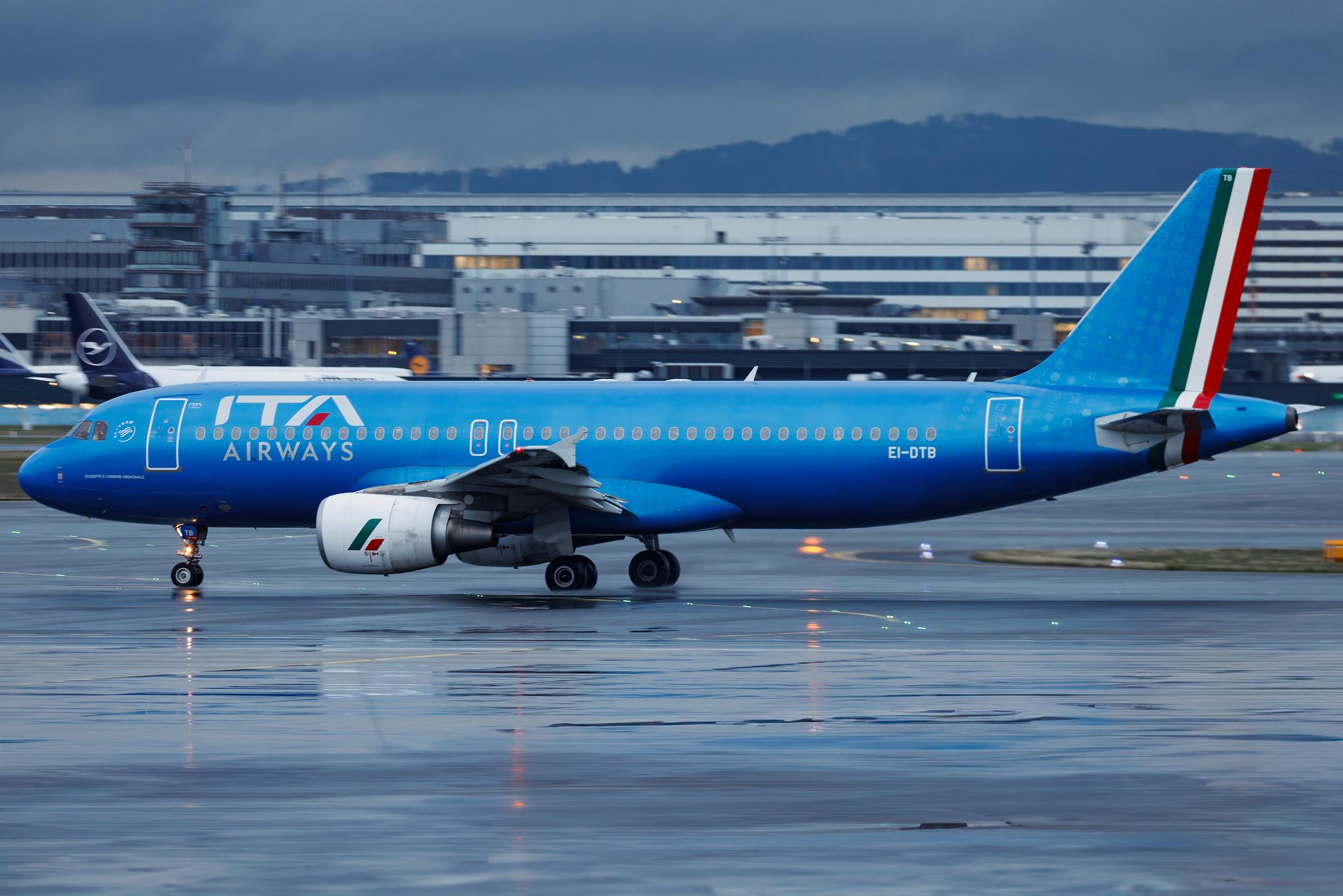Frankfurt Airport: ITA Airways (AZ / ITY) | Operator: Italia Trasporto Aereo | Airbus A320-216 A320 | EI-DTB | MSN 03815