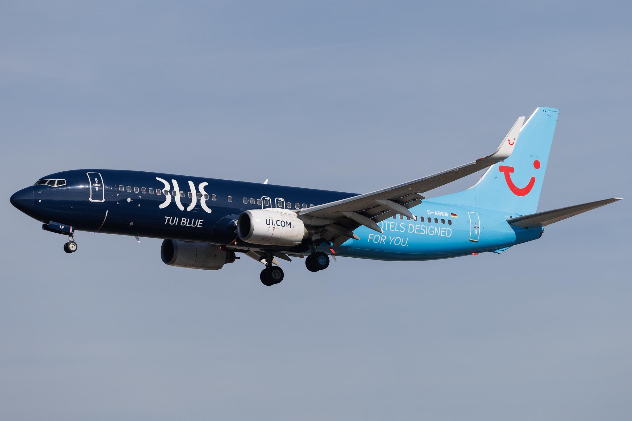 Frankfurt Airport: TUI (X3 / TUI) | Livery: TUI Blue Livery | Operator: TUI fly | Boeing 737-86J B738 | D-ABKM | MSN 37755