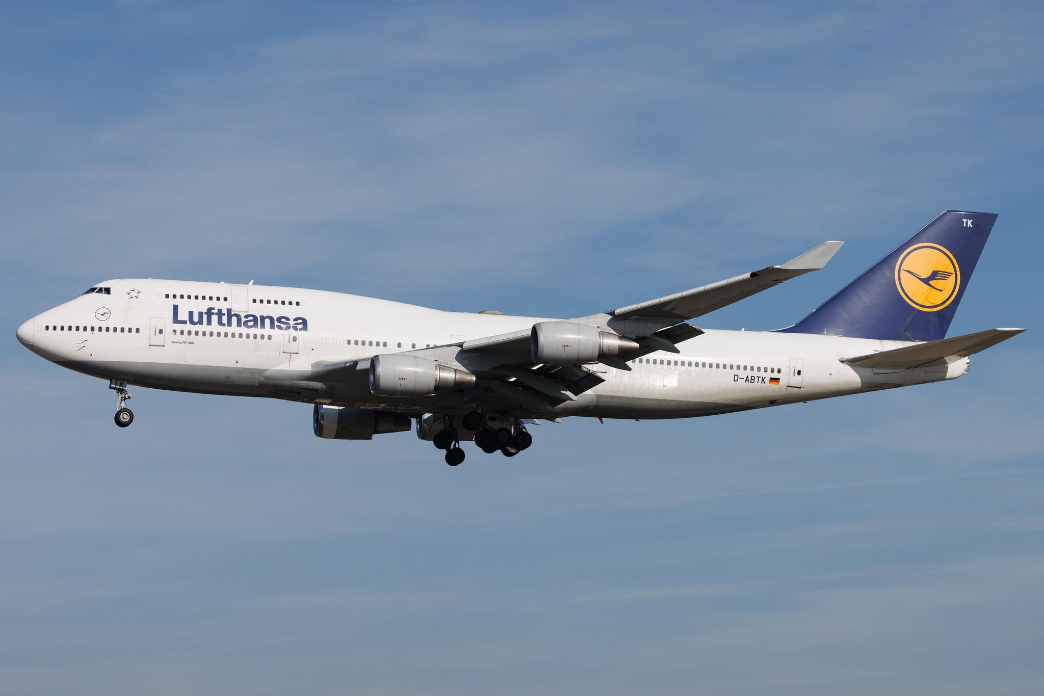 Frankfurt Airport: Lufthansa (LH / DLH) | Boeing 747-430 B744 | D-ABTK | MSN 29871