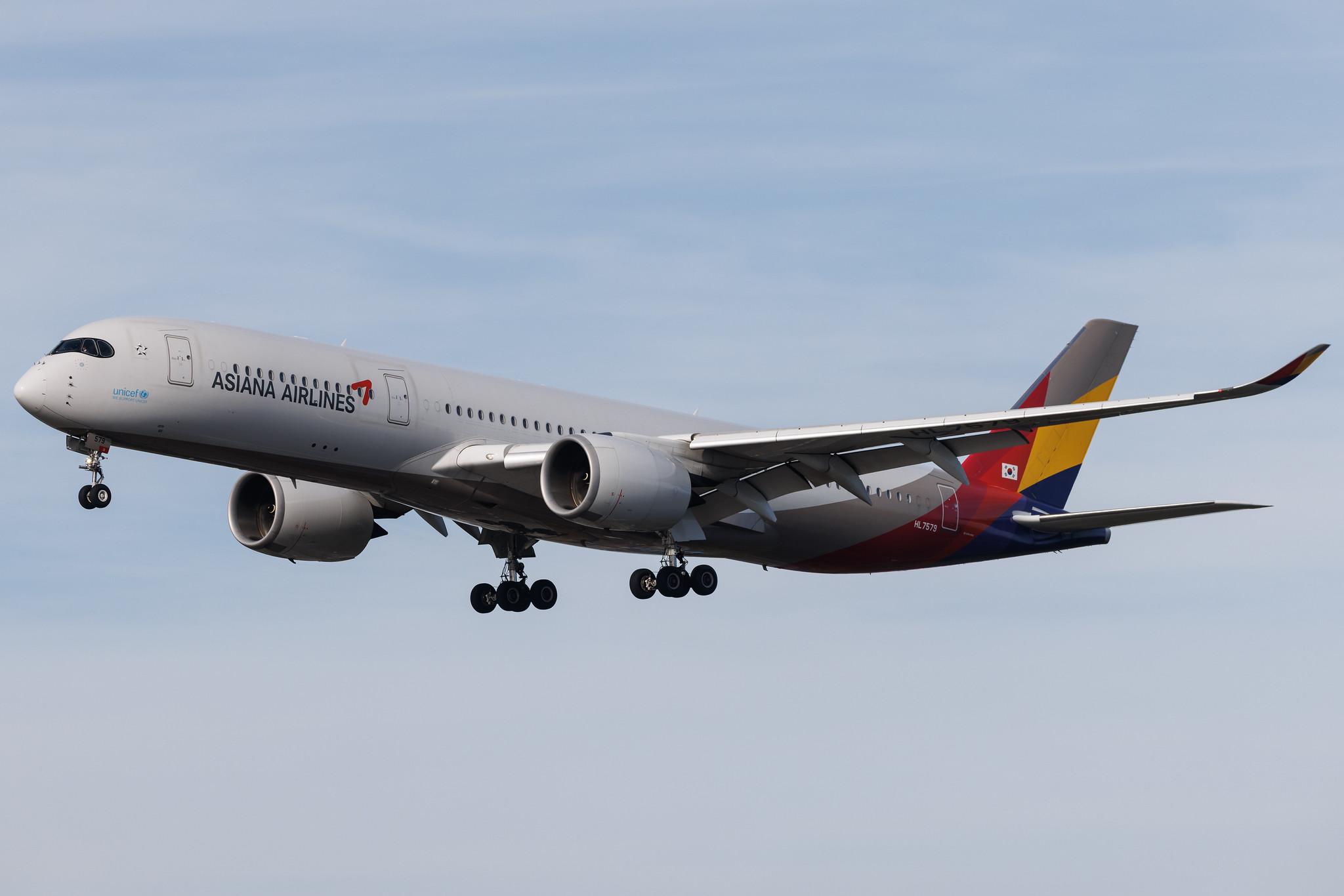 Frankfurt Airport: Asiana Airlines (OZ / AAR) | Airbus A350-941 A359 | HL7579 | MSN 176
