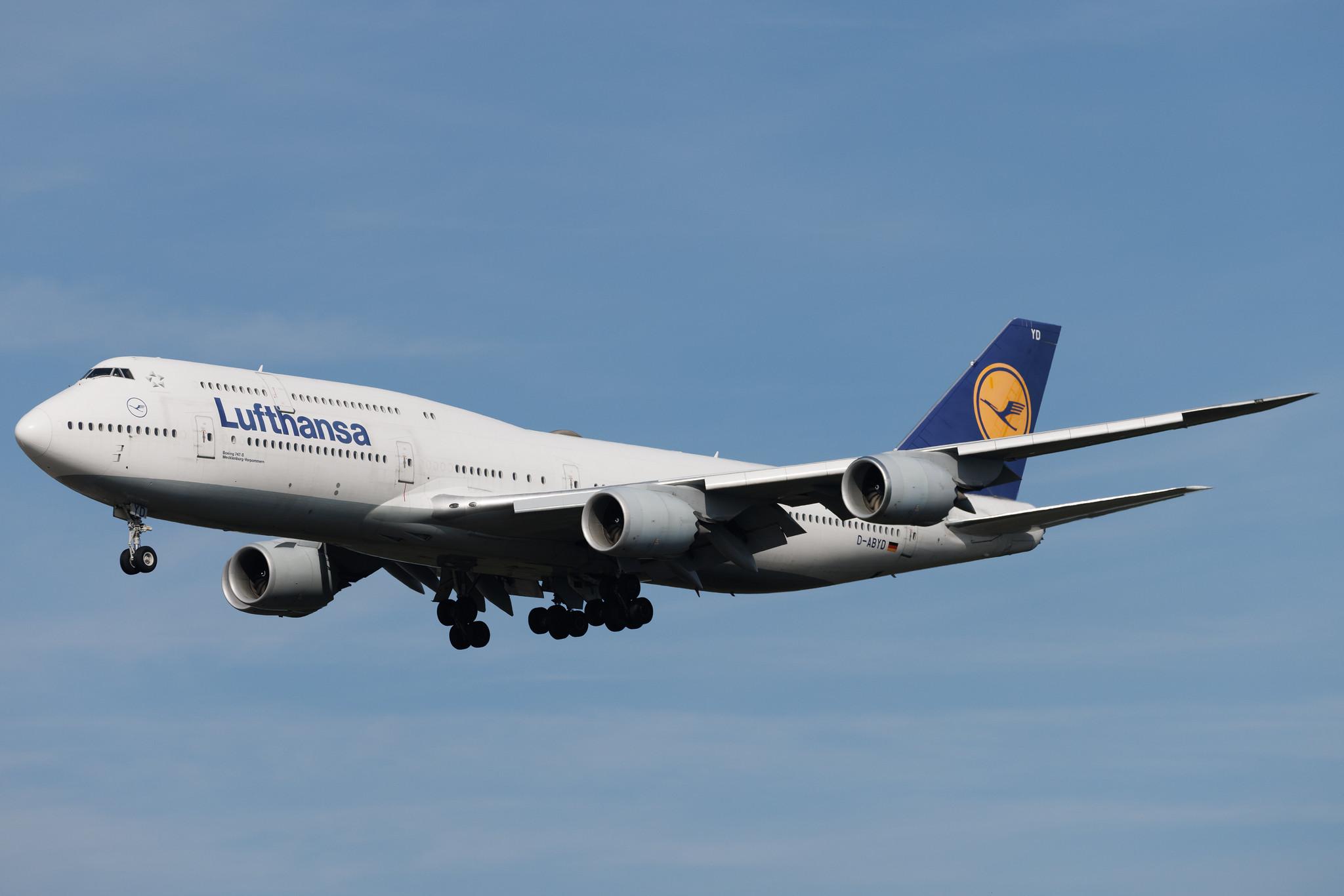 Frankfurt Airport: Lufthansa (LH / DLH) | Boeing 747-830 B748 | D-ABYD | MSN 37829