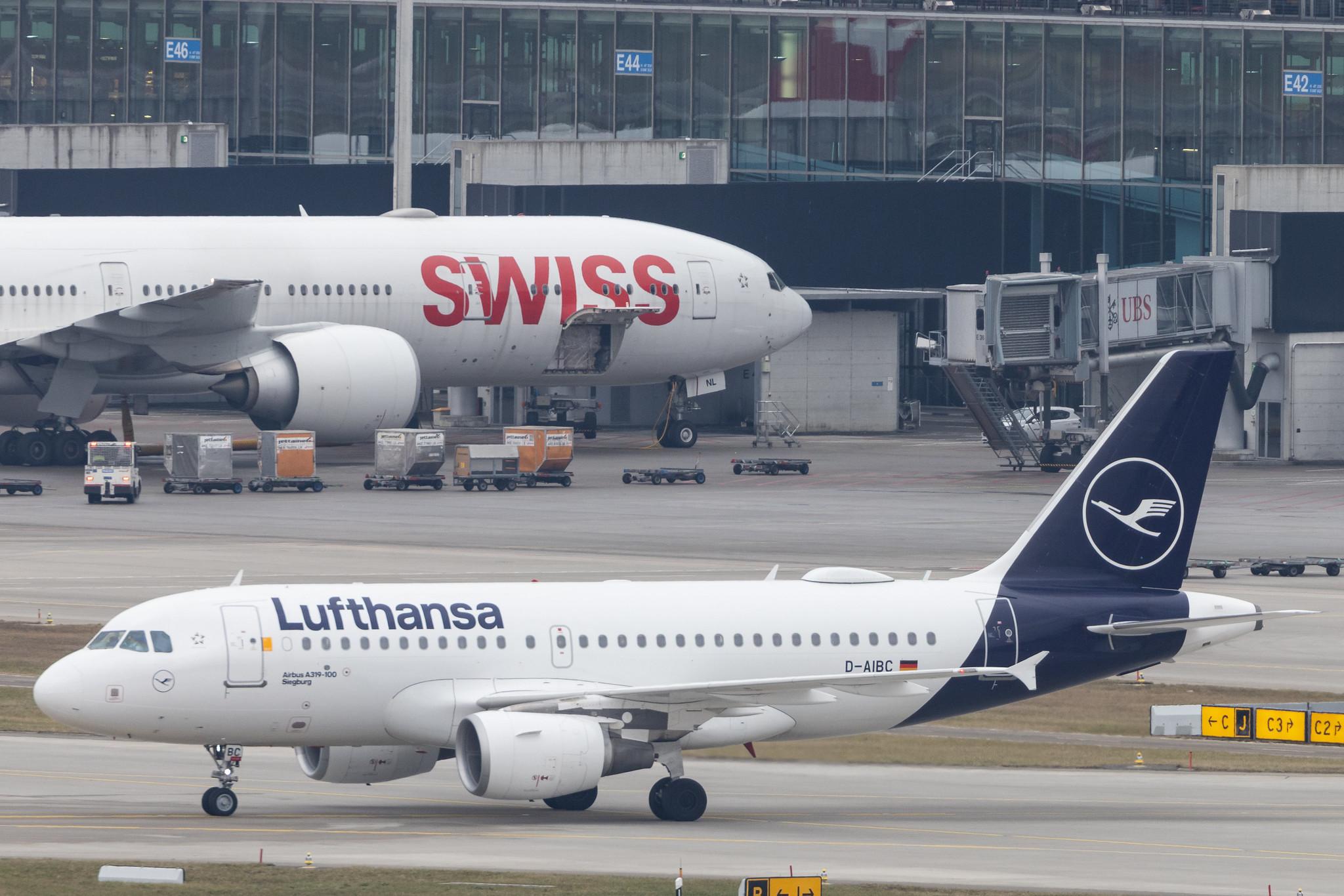 Flughafen Zürich: Lufthansa (LH / DLH) | Airbus A319-112 A319 | D-AIBC | MSN 4332