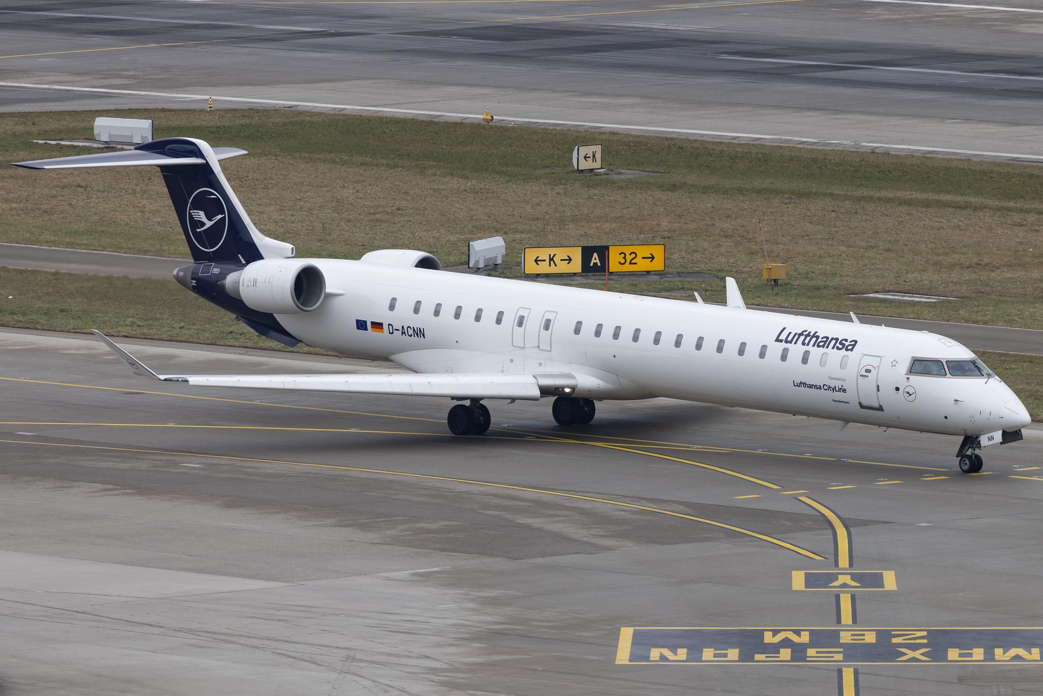Flughafen Zürich: Lufthansa (LH / DLH) | Operator: Lufthansa CityLine | Mitsubishi CRJ-900LR CRJ9 | D-ACNN | MSN 15254