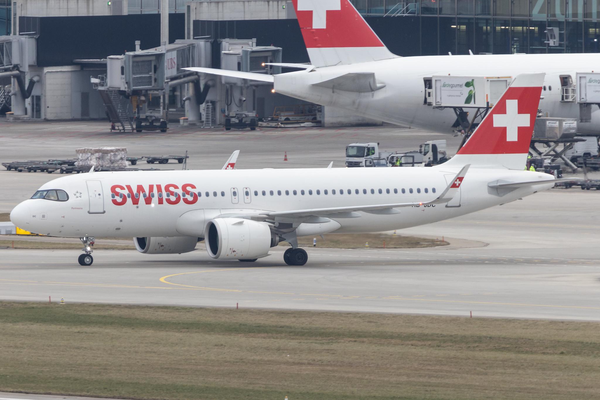 Flughafen Zürich: Swiss (LX / SWR) |  Airbus A320-271N A20N | HB-JDC | MSN 10242