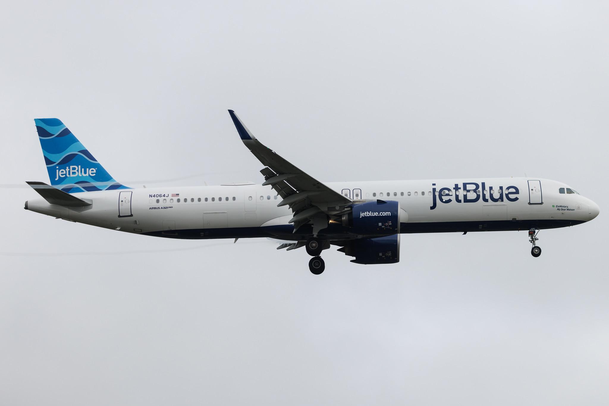 London Heathrow: JetBlue Airways (B6 / JBU) | Airbus A321-271NX A21N | N4064J | MSN 10861