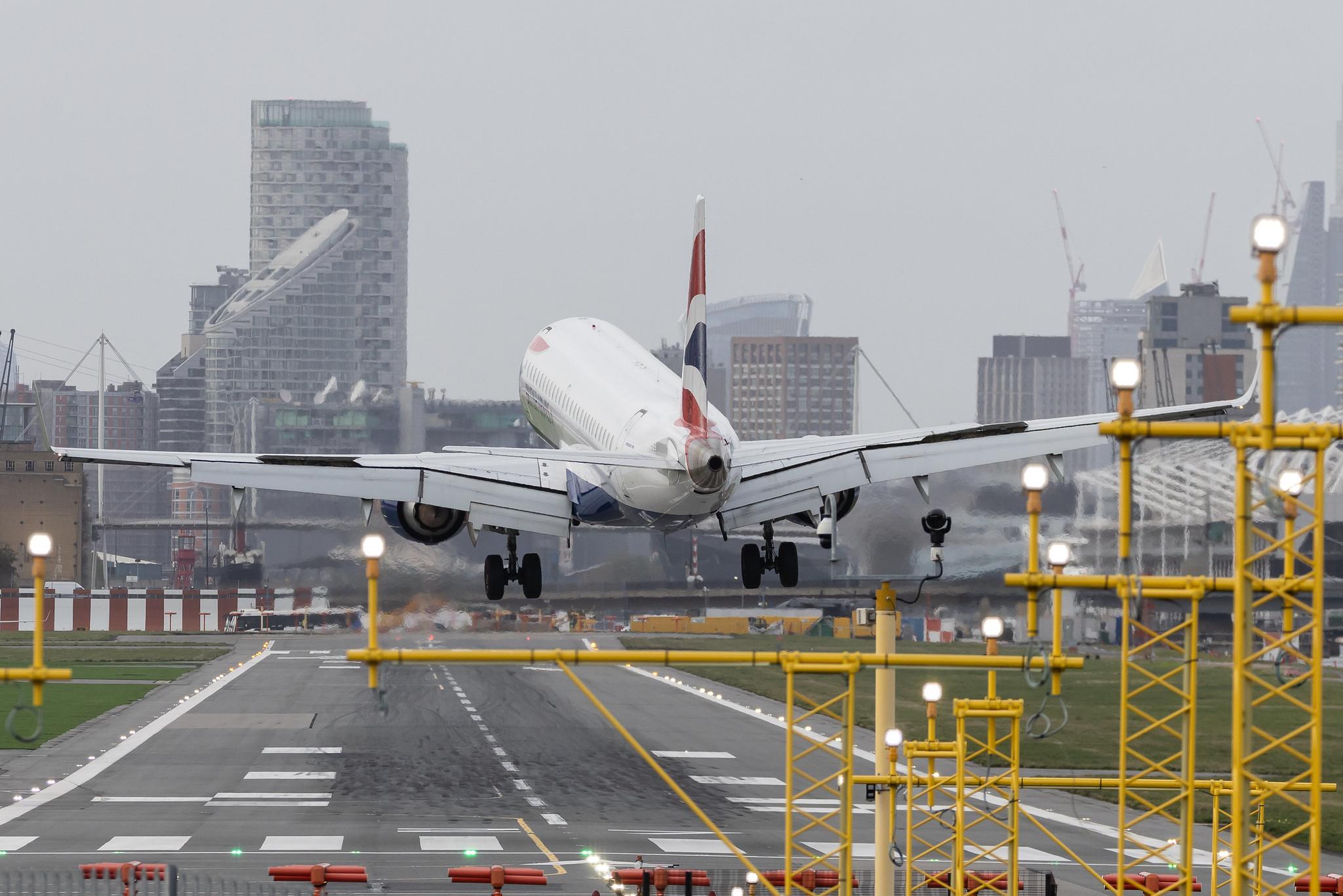 London City Airport: British Airways (BA / BAW) | Operator: BA CityFlyer | Embraer E190SR E190 | G-LCAG | MSN 19000560
