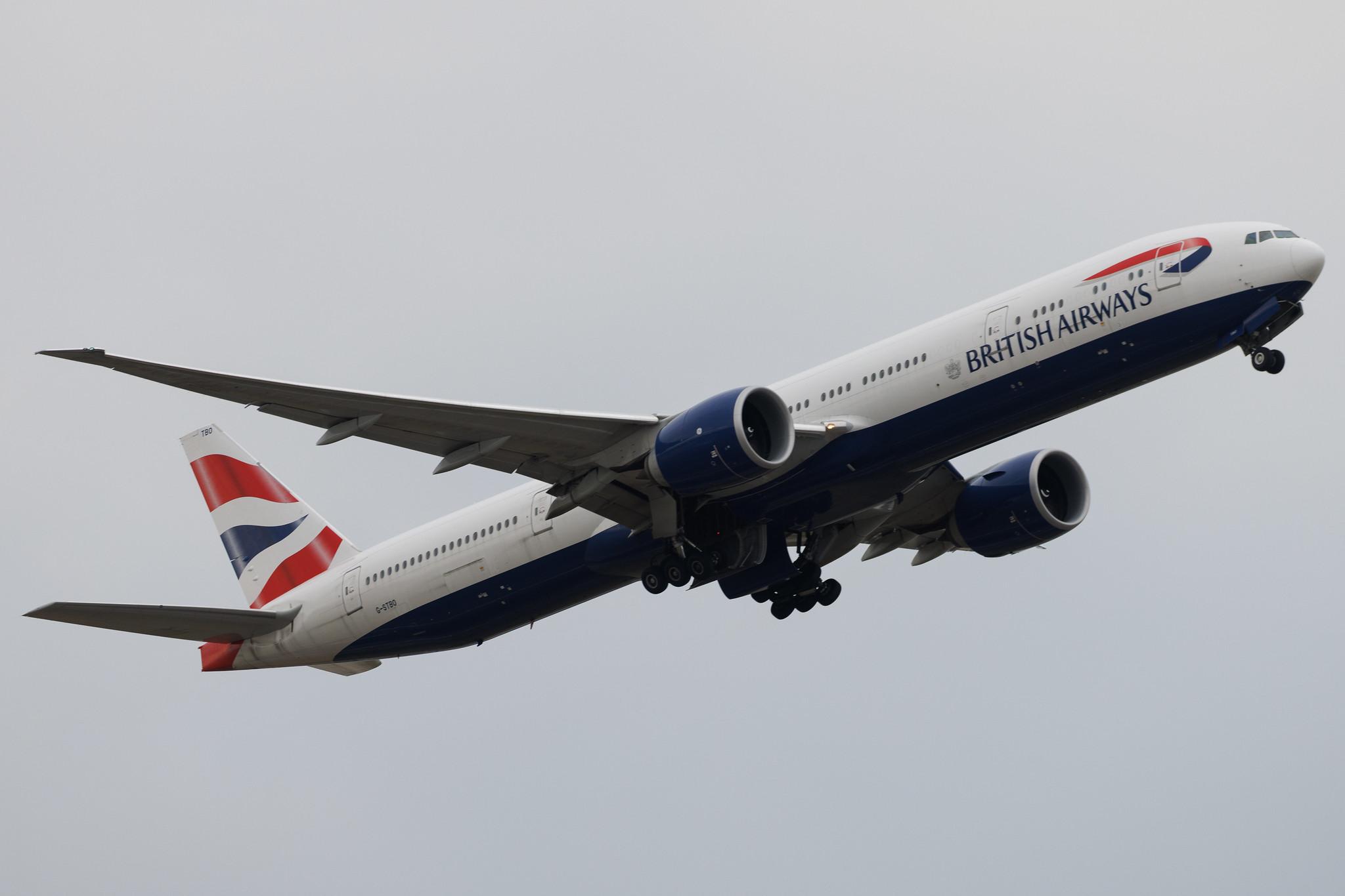 London Heathrow: British Airways (BA / BAW) | Boeing 777-300(ER) B77W | G-STBO | MSN 66584
