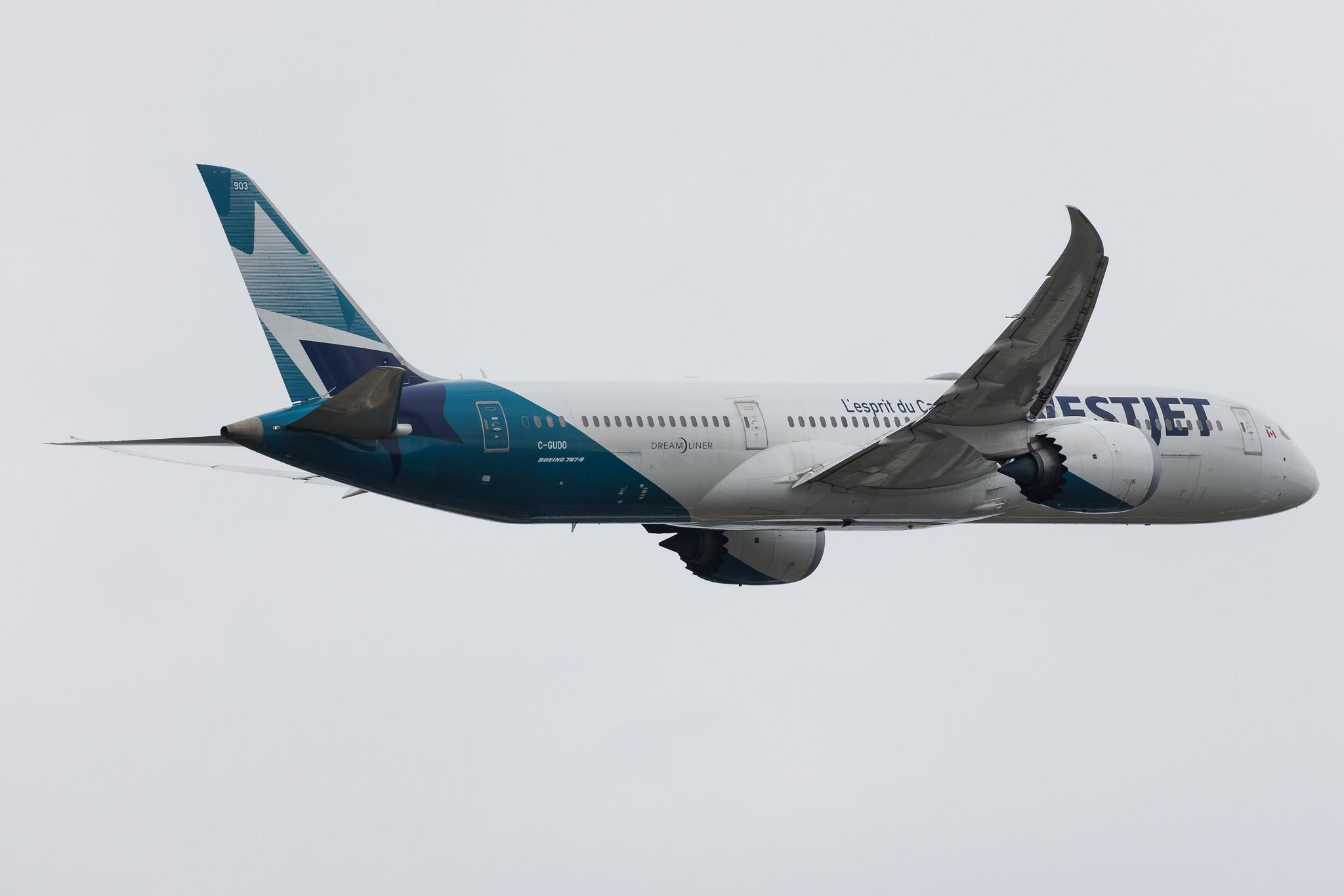 London Heathrow: WestJet (WS / WJA) | Boeing 787-9 Dreamliner B789 | C-GUDO | MSN 64976
