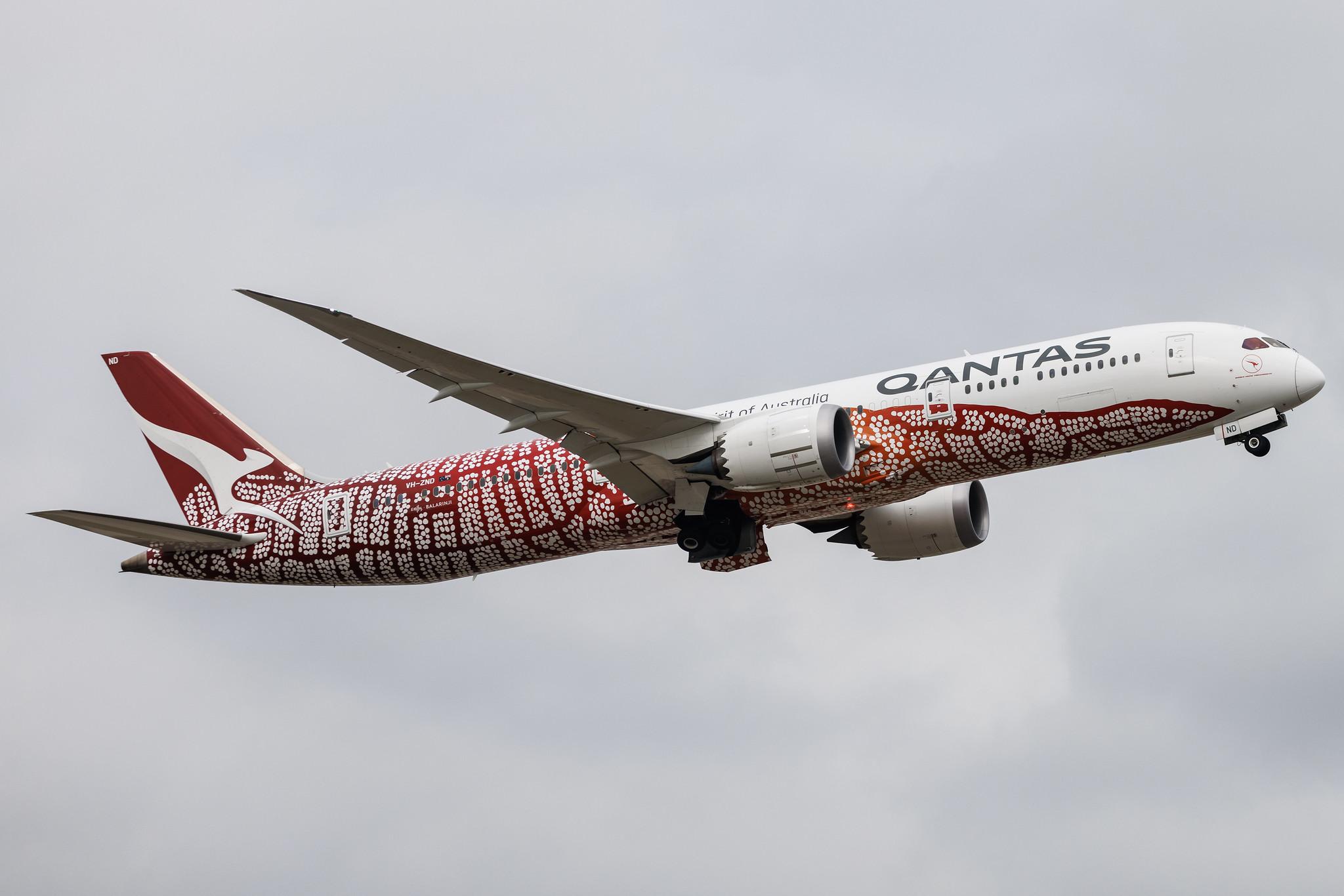 London Heathrow: Qantas (QF / QFA) | Livery: Yam Dreaming Livery | Boeing 787-9 Dreamliner B789 | VH-ZND | MSN 63390